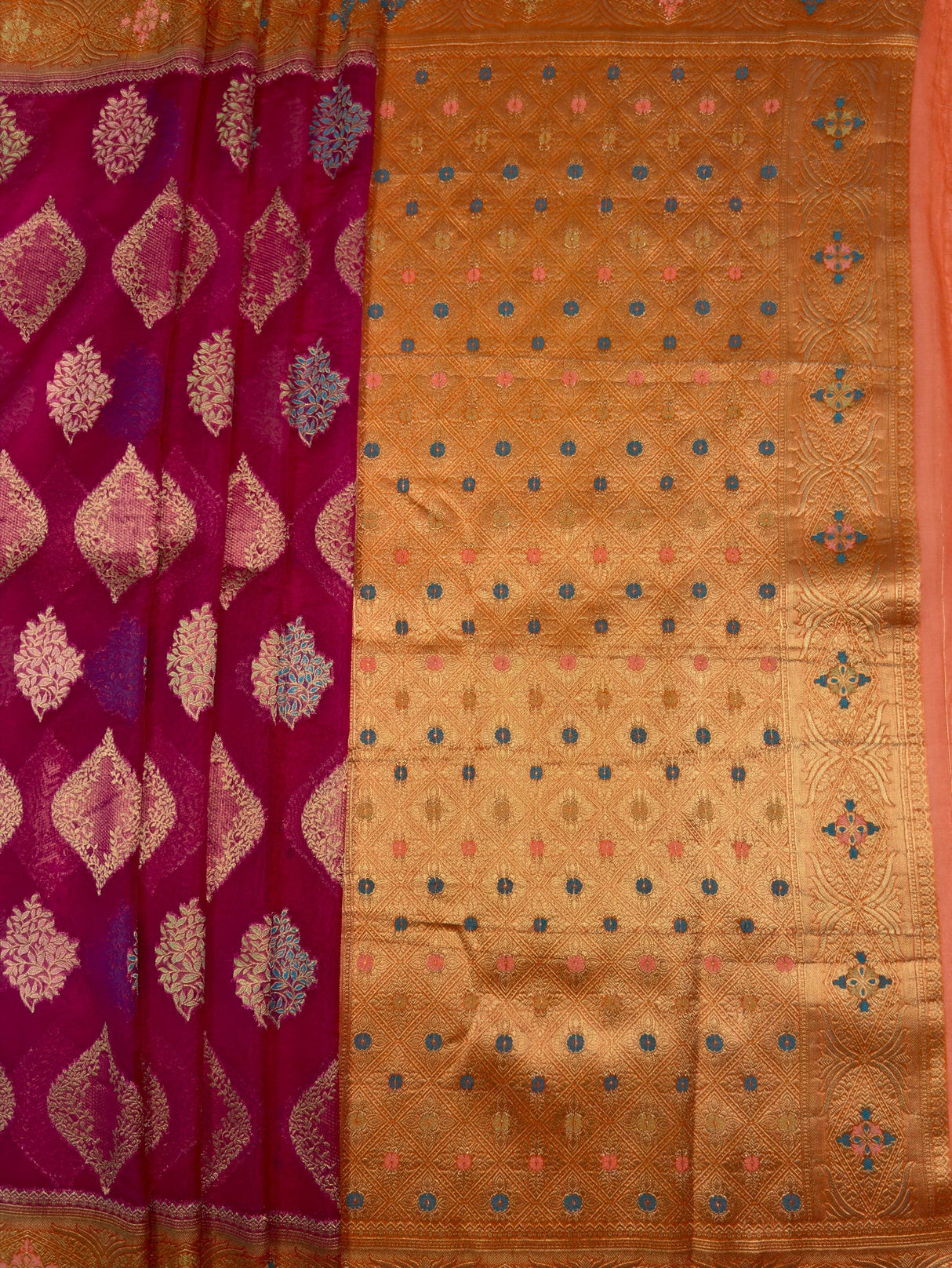 MIMOSA Saree Saree — pallu and zari work detail