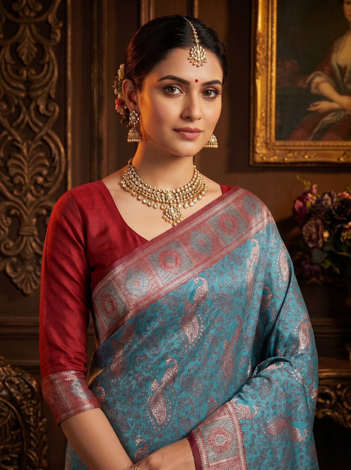 MIMOSA Saree Saree — pose 10 styling detail