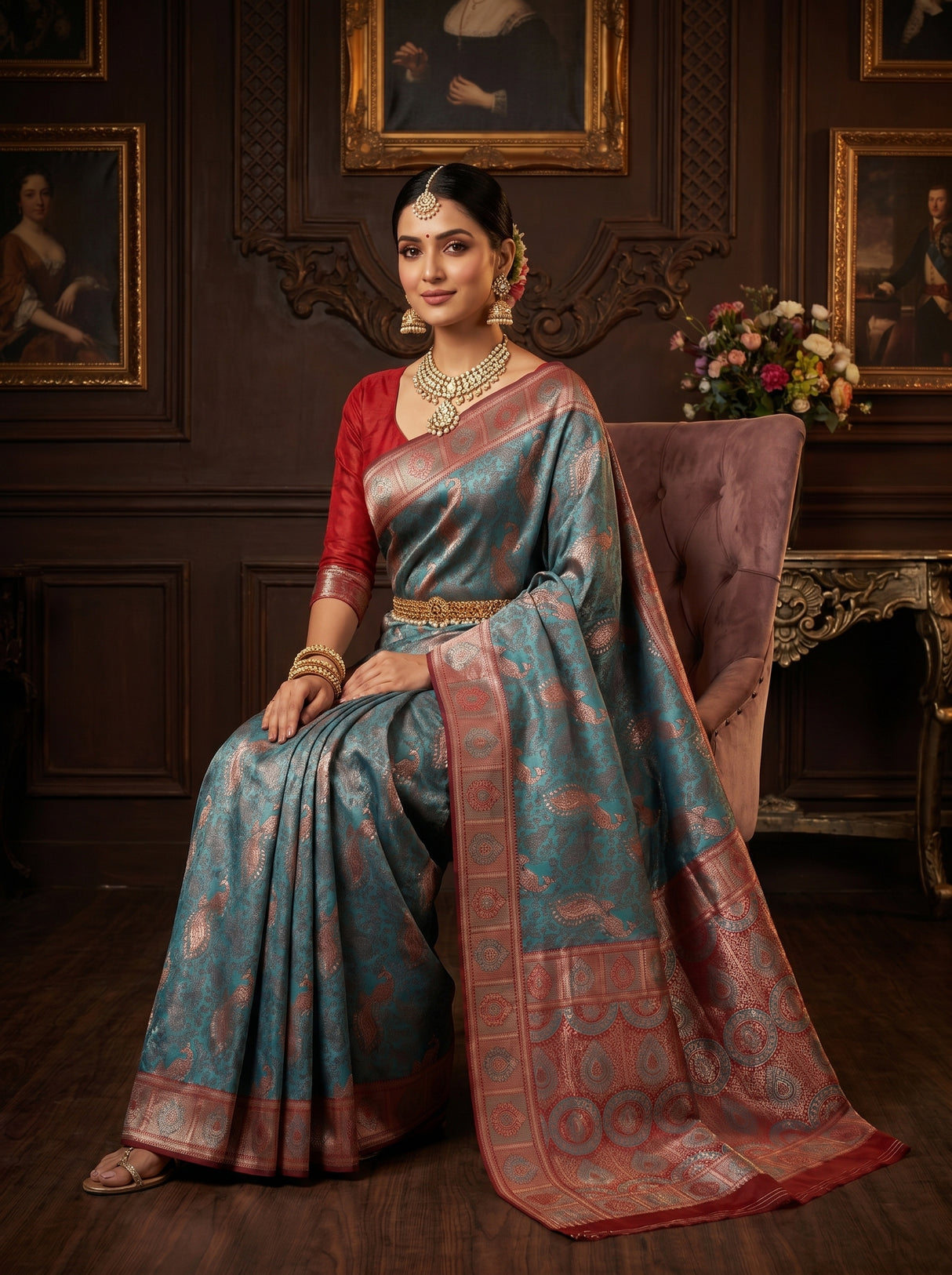 MIMOSA Saree Saree — pose 8 styling detail