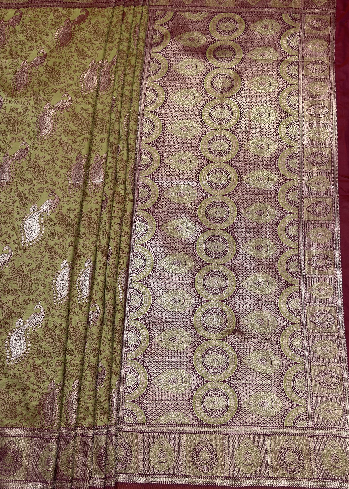 MIMOSA Saree Saree — pallu and zari work detail