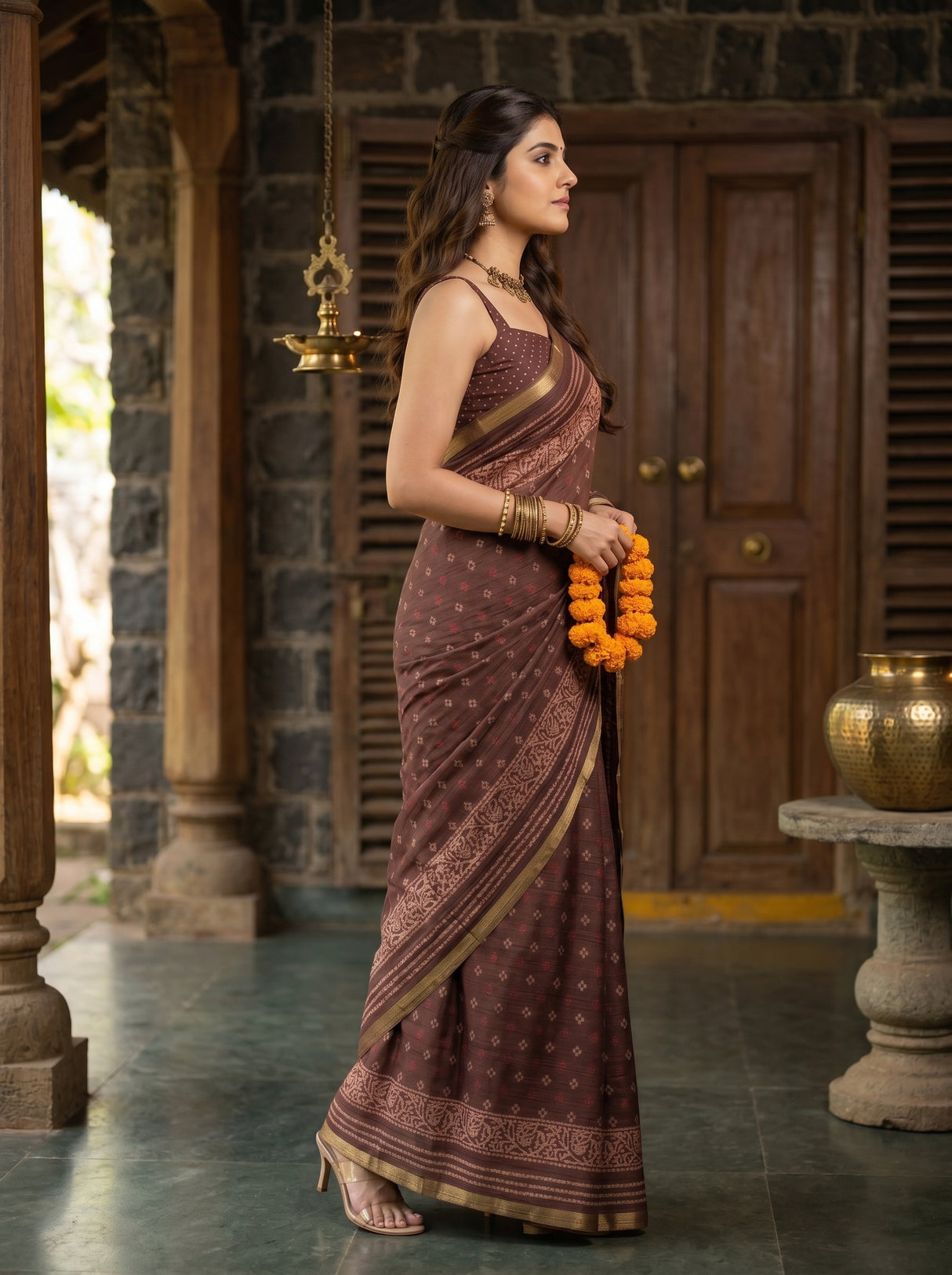 MIMOSA Saree Saree — pose 3 styling detail