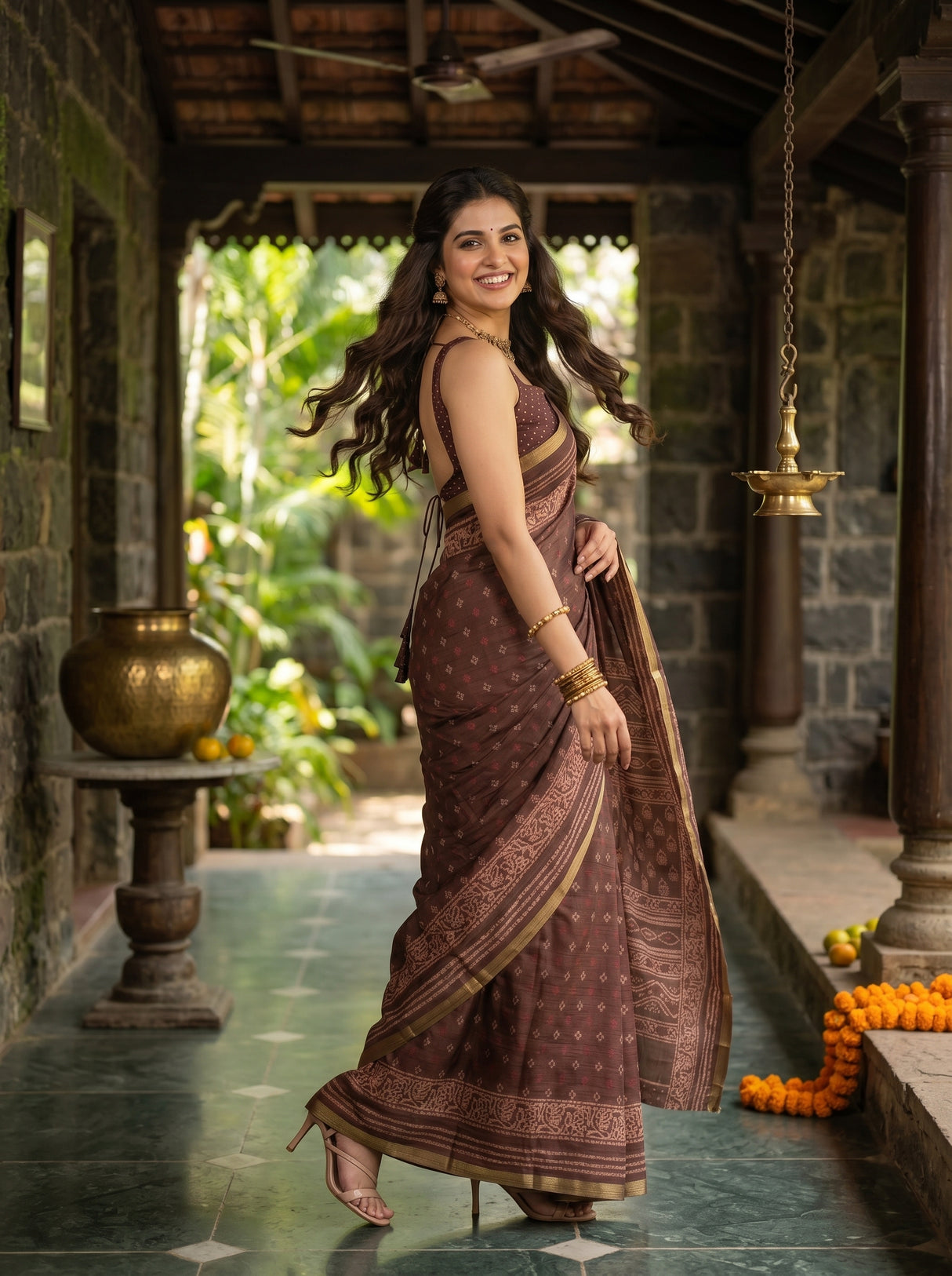MIMOSA Saree Saree — pose 9 styling detail