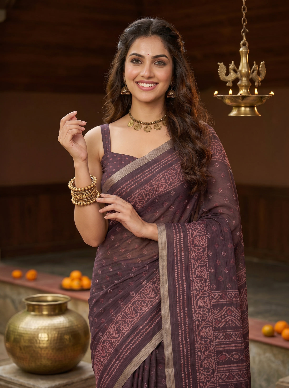 MIMOSA Saree Saree — pose 10 styling detail