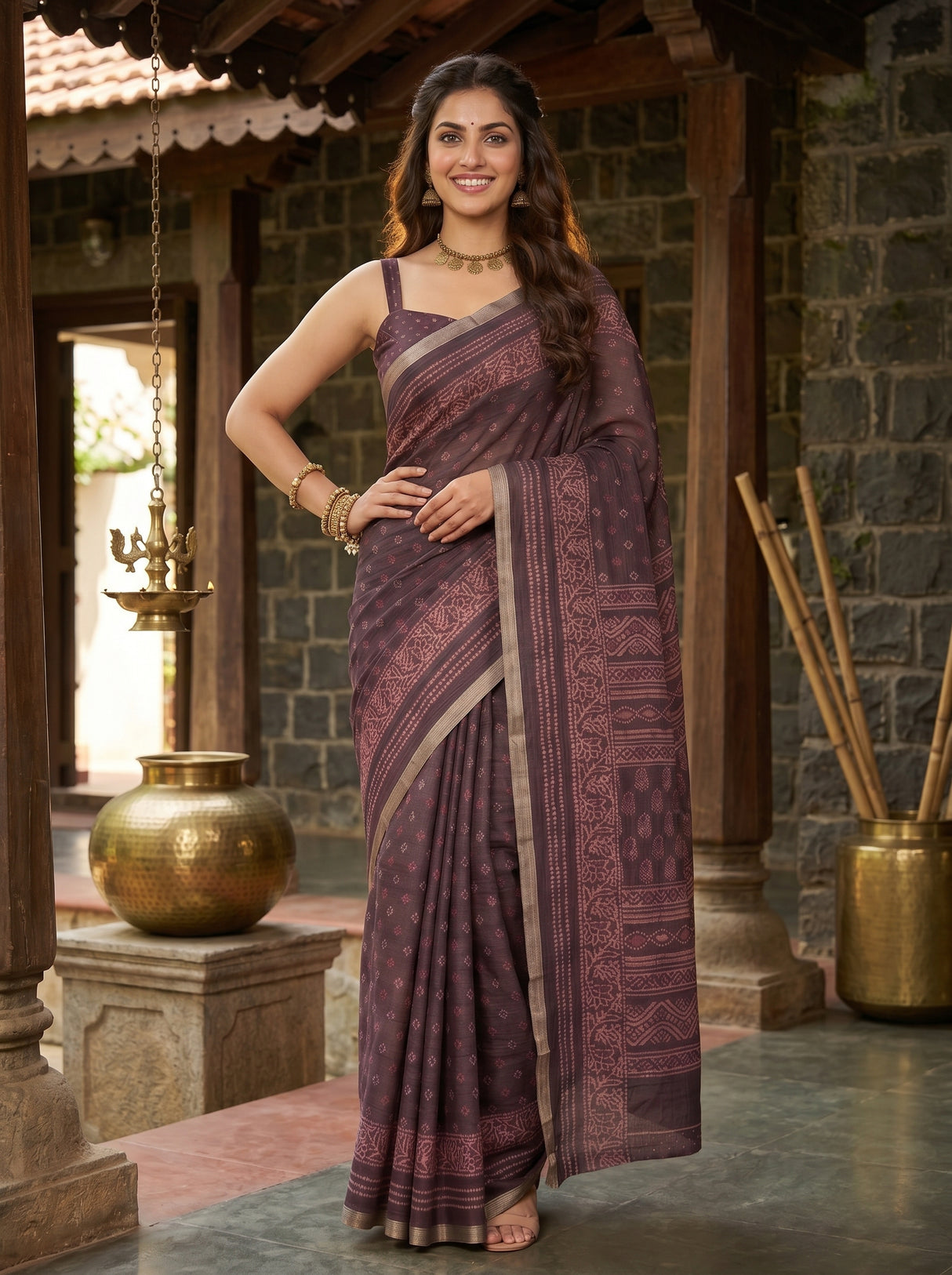 MIMOSA Saree Saree — pose 4 styling detail