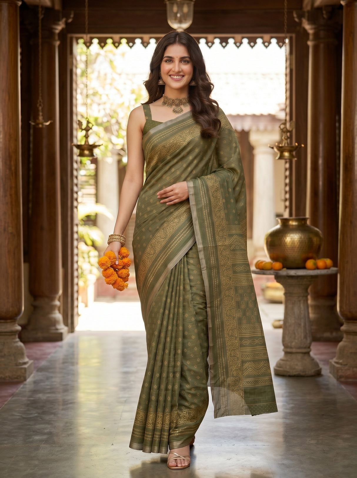 MIMOSA Saree Saree — pose 6 styling detail
