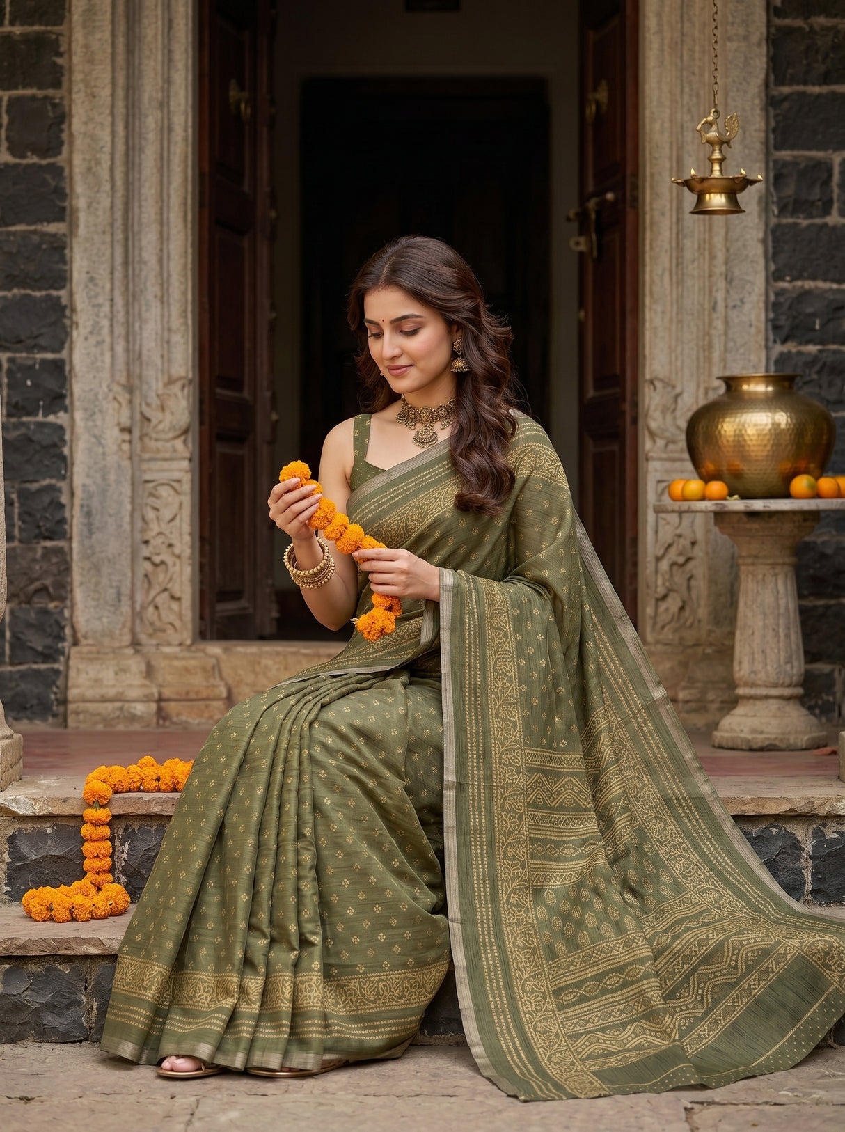 MIMOSA Saree Saree — pose 8 styling detail