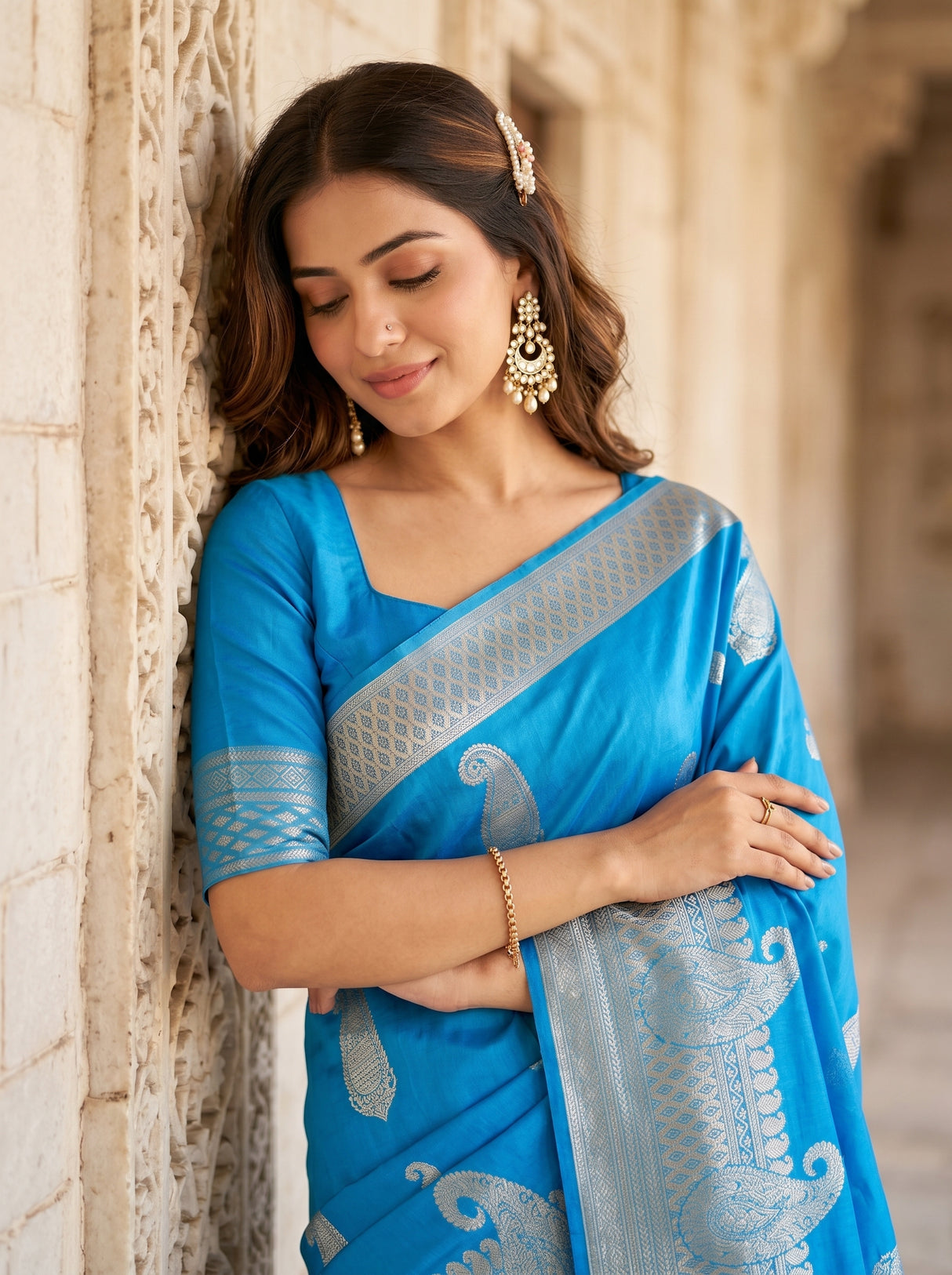 MIMOSA Saree Saree — pose 10 styling detail