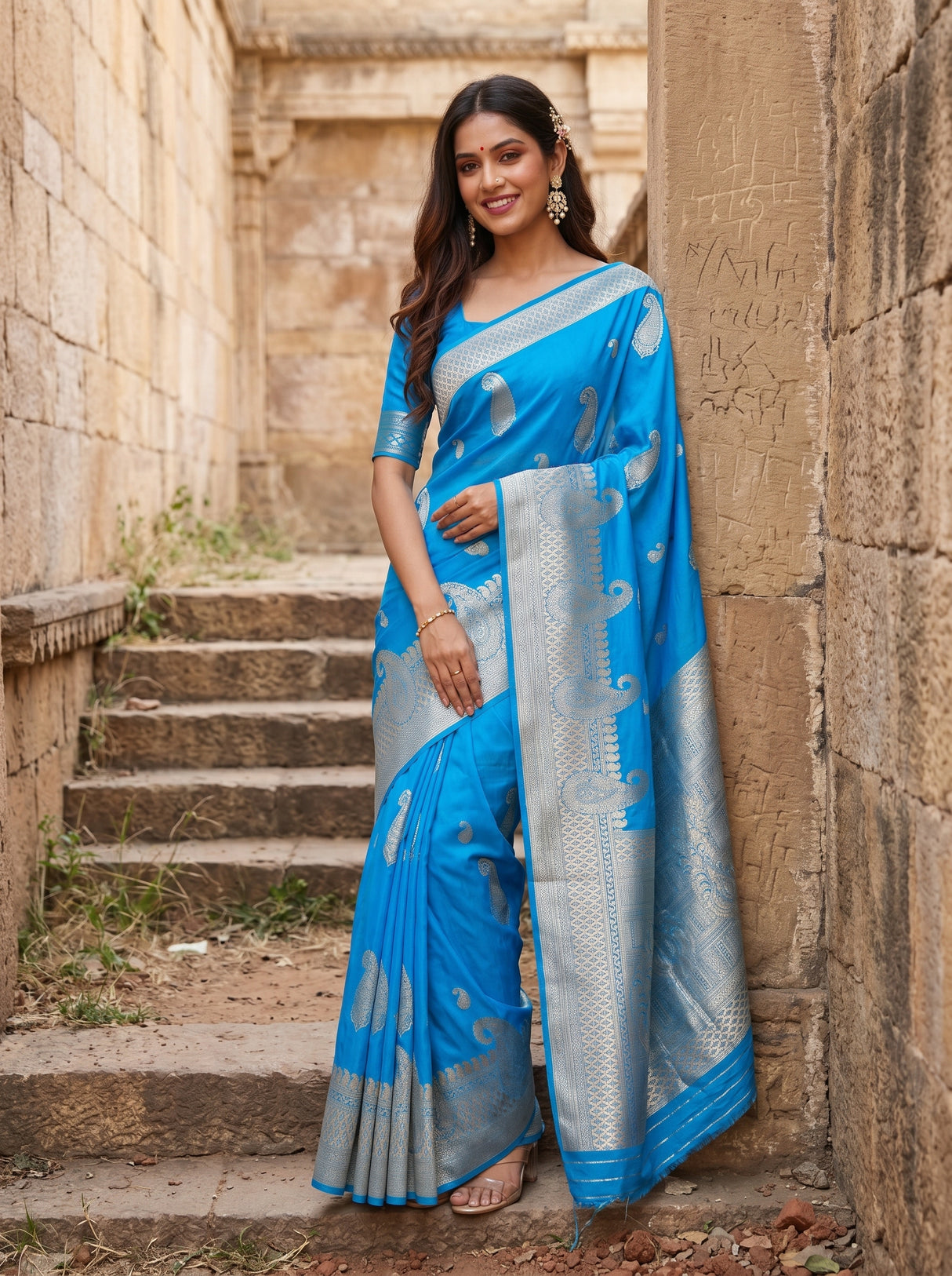 MIMOSA Saree Saree — pose 5 styling detail