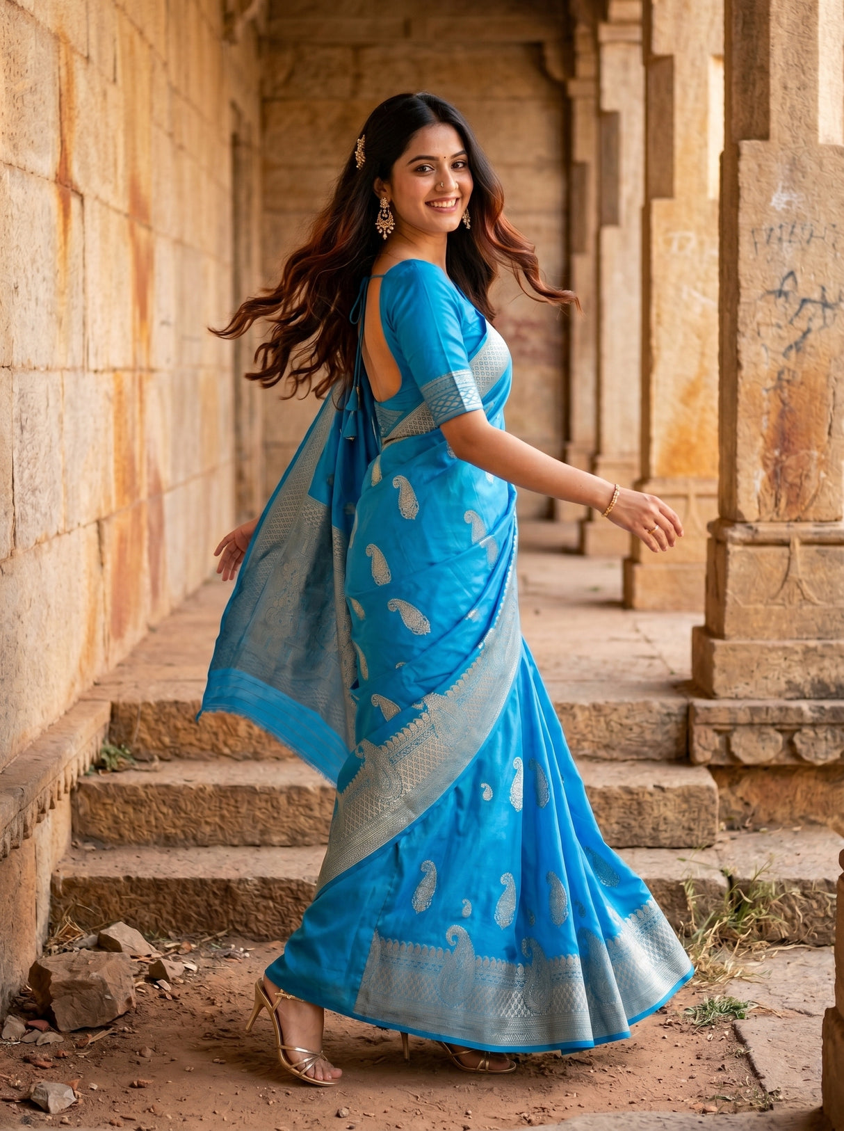 MIMOSA Saree Saree — pose 9 styling detail