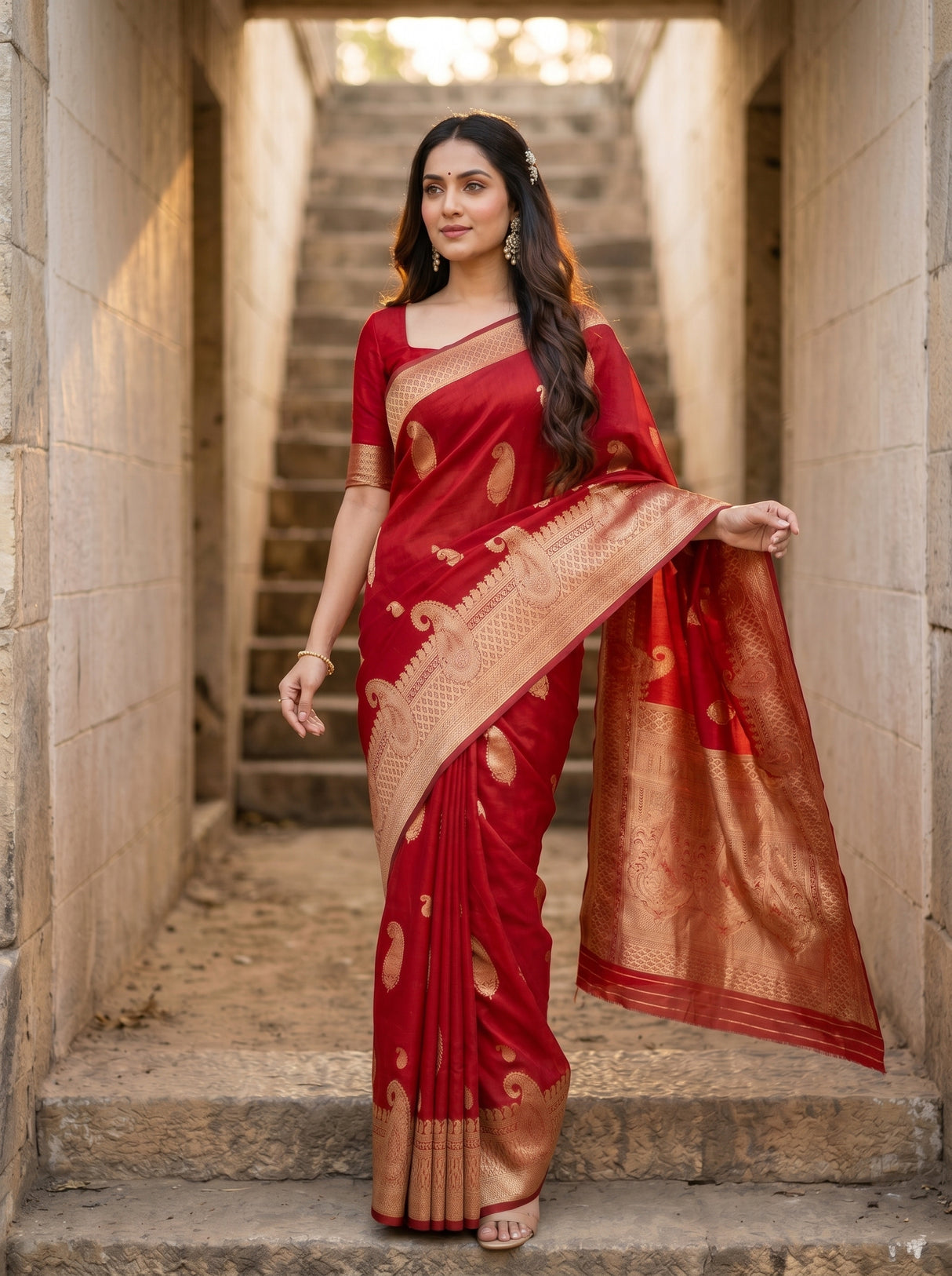 MIMOSA Saree Saree — pose 5 styling detail