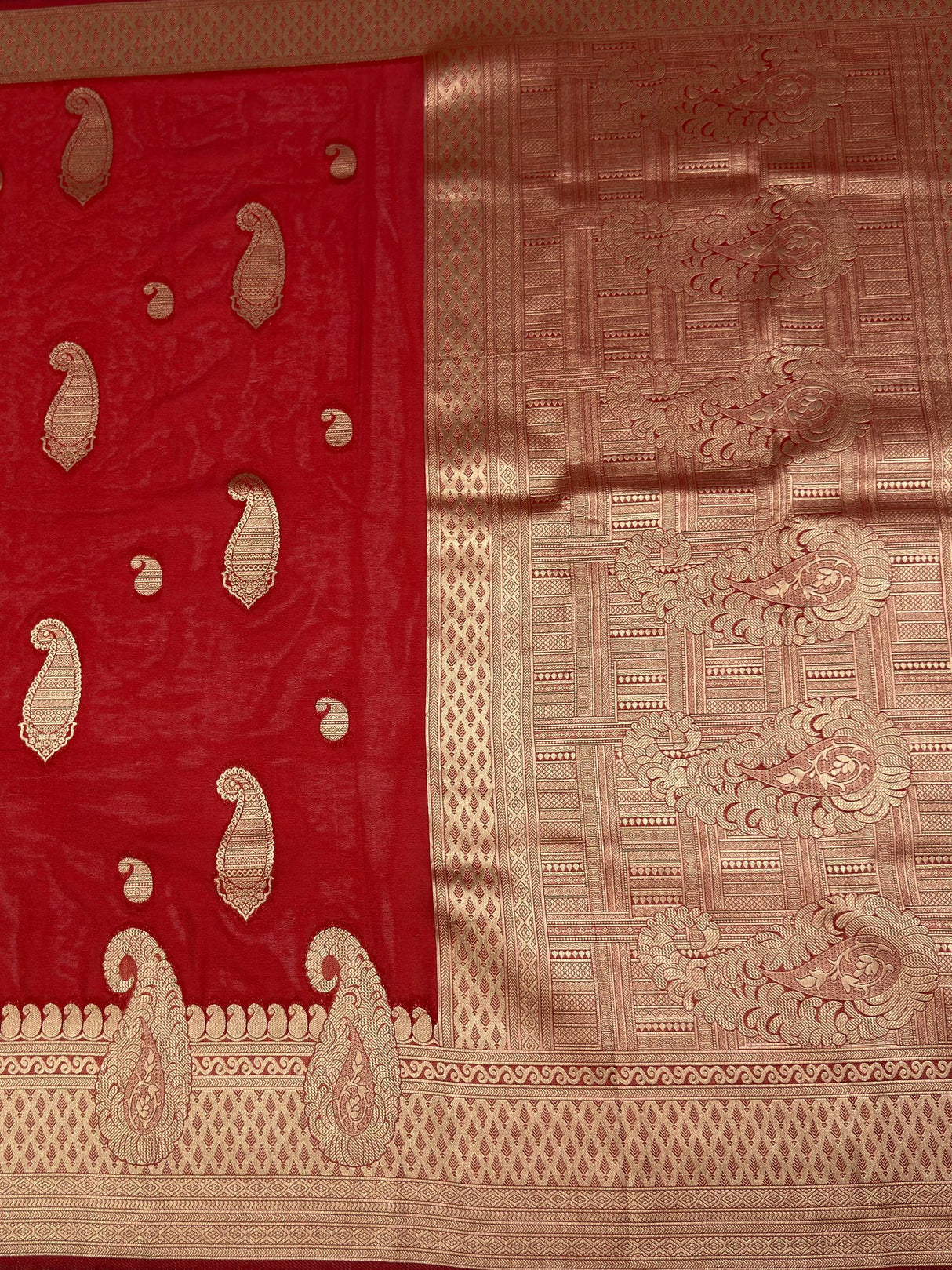 MIMOSA Saree Saree — pallu and zari work detail