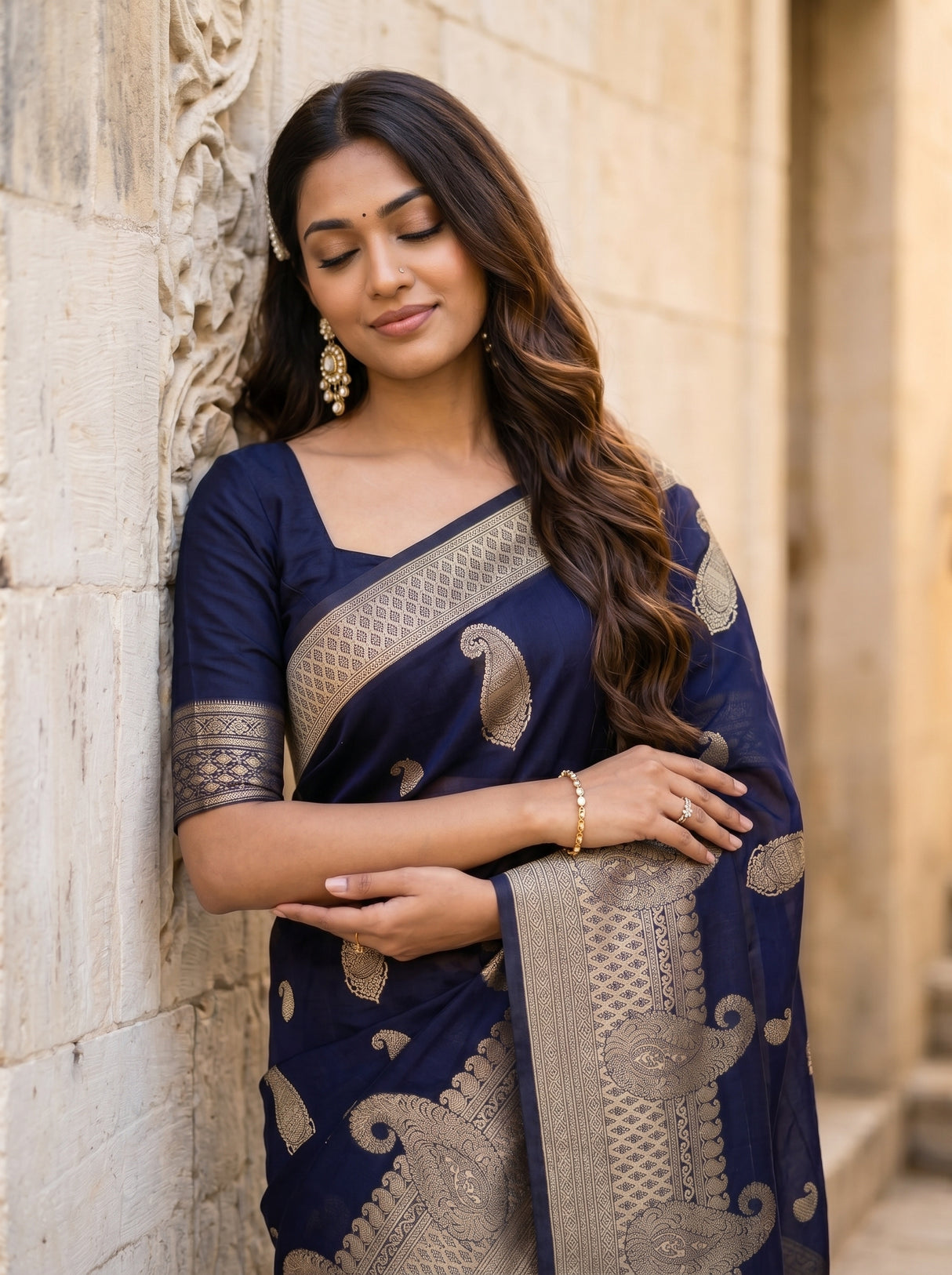MIMOSA Saree Saree — pose 10 styling detail
