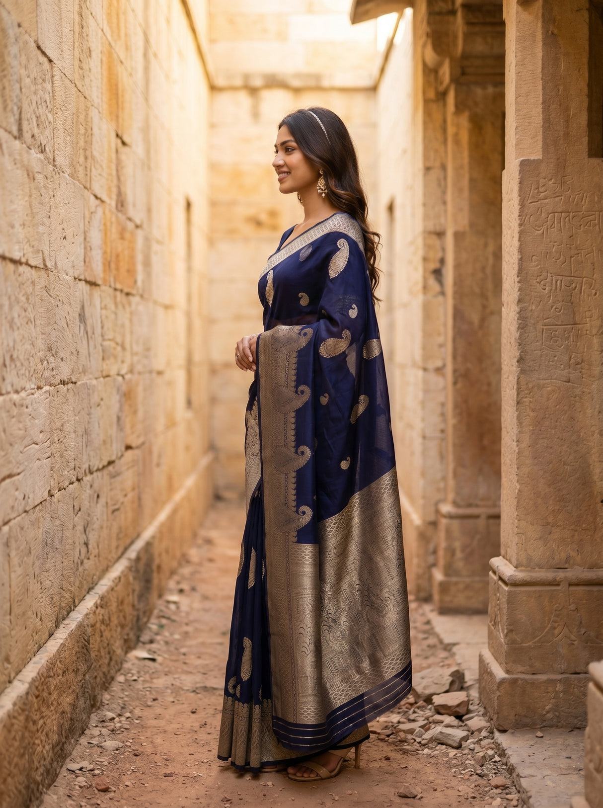 MIMOSA Saree Saree — pose 3 styling detail