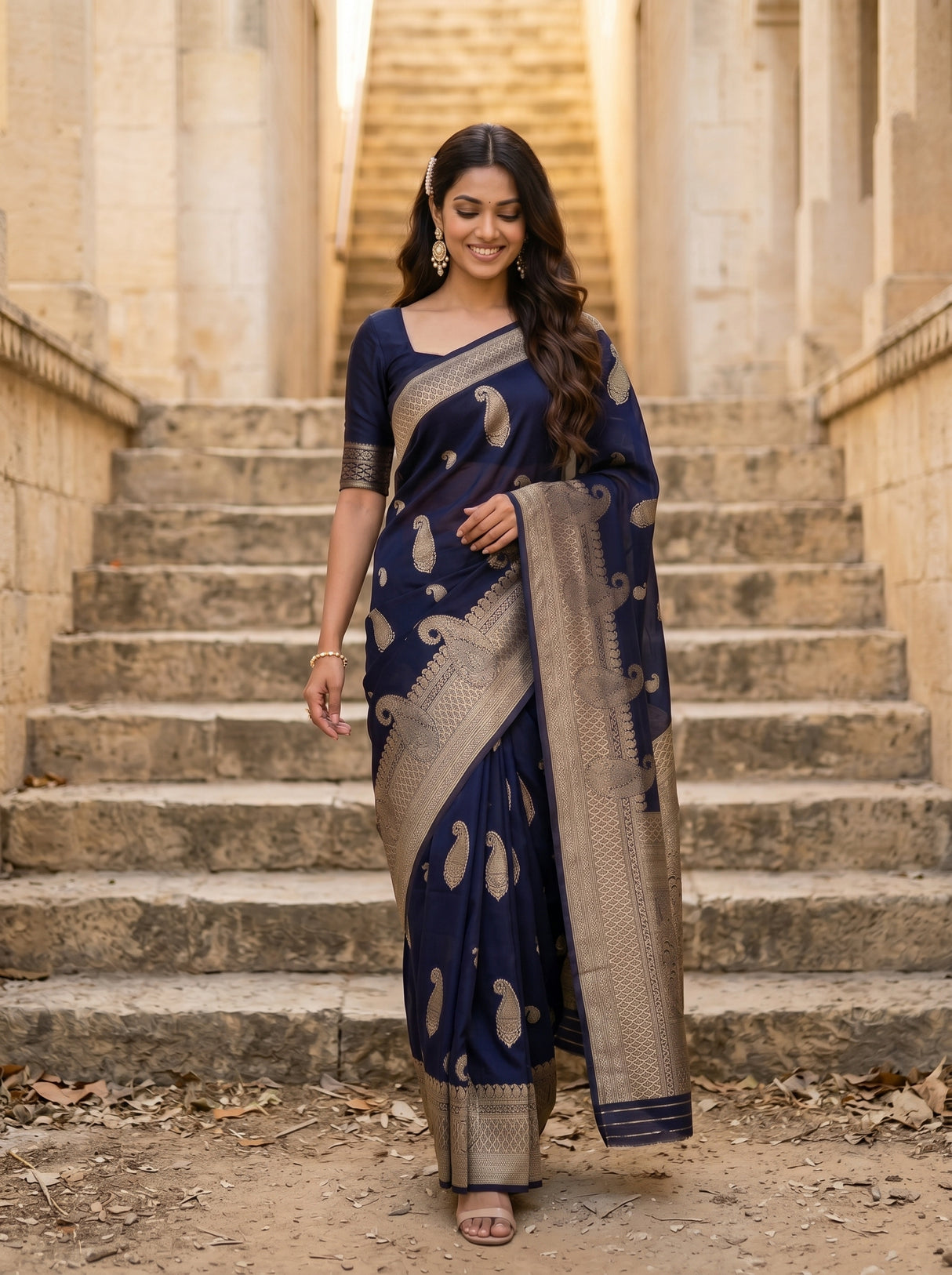 MIMOSA Saree Saree — pose 6 styling detail