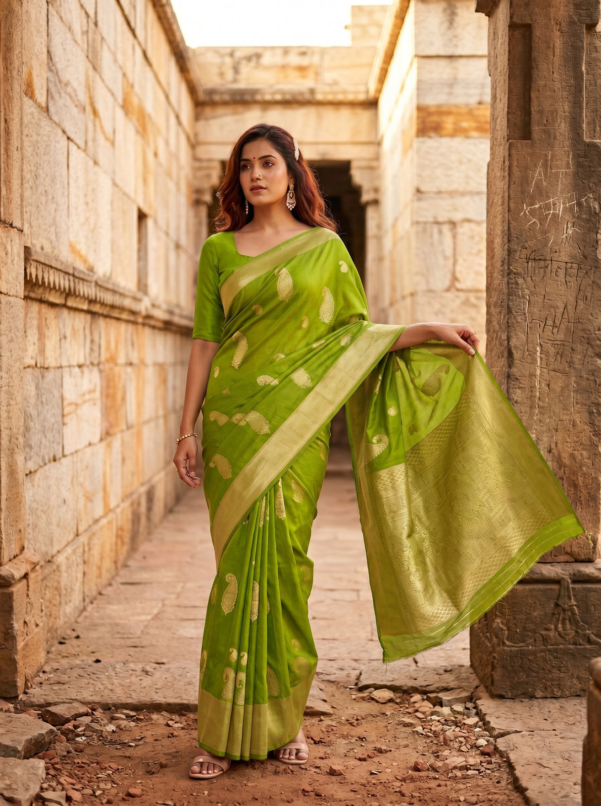 MIMOSA Saree Saree — pose 5 styling detail