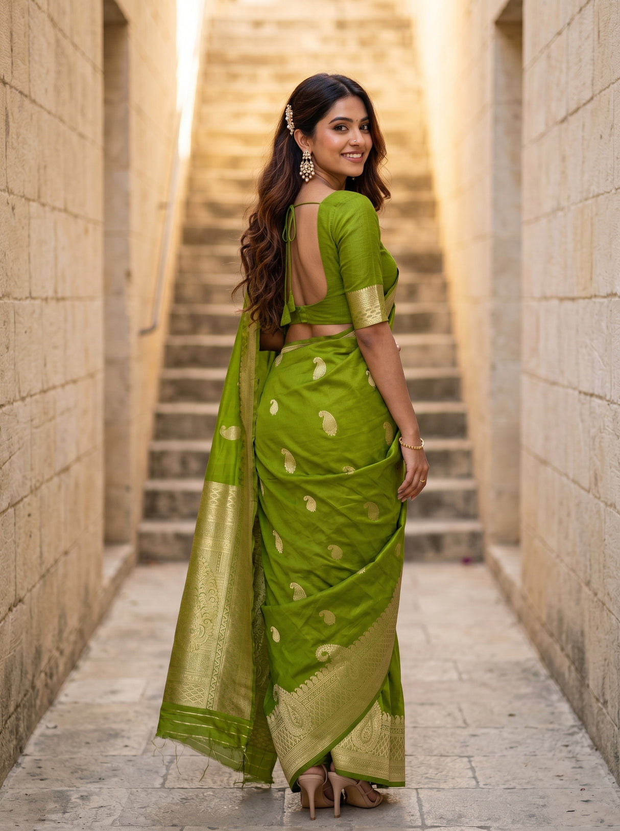 MIMOSA Saree Saree — pose 7 styling detail