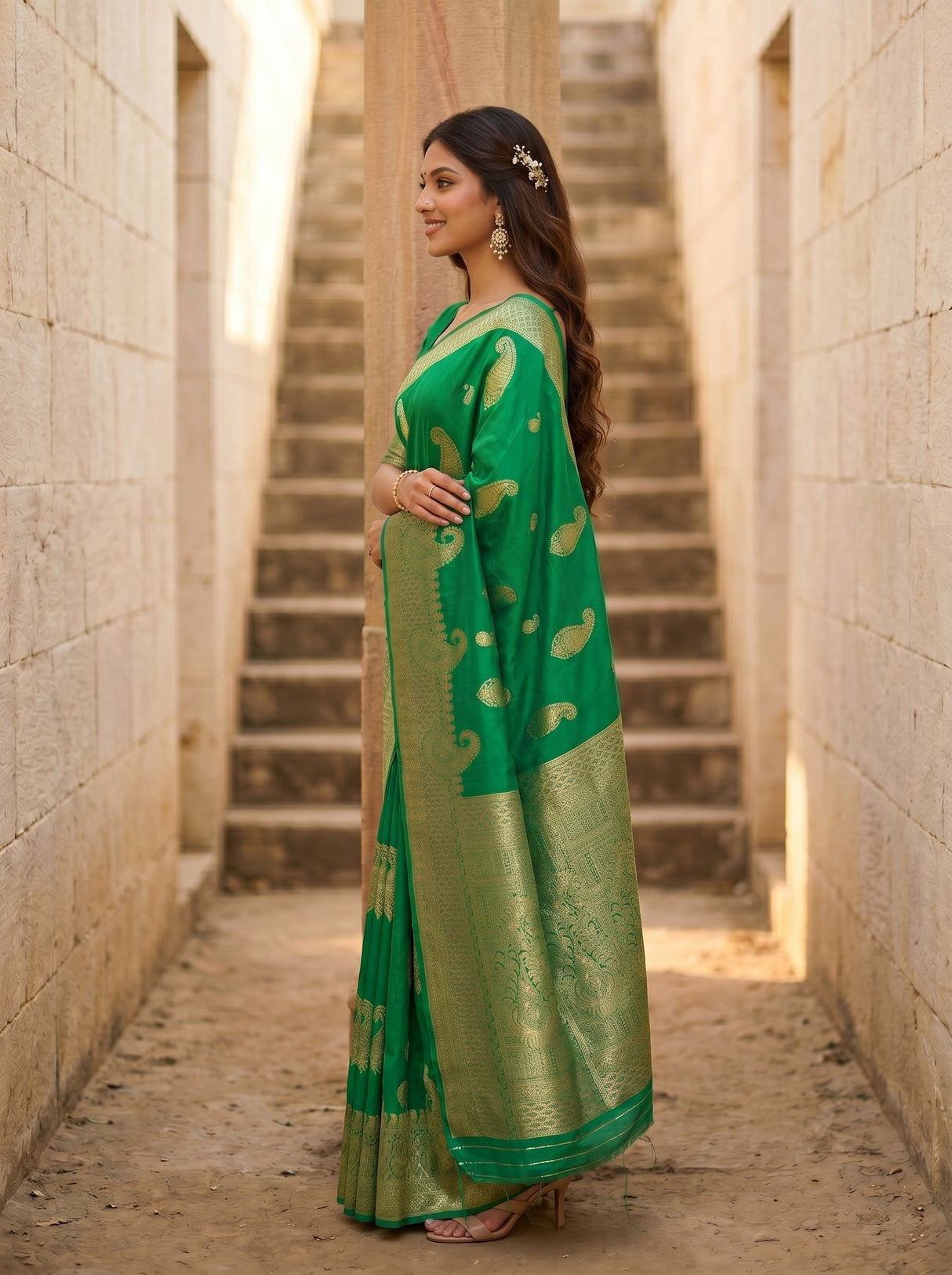 MIMOSA Saree Saree — pose 3 styling detail