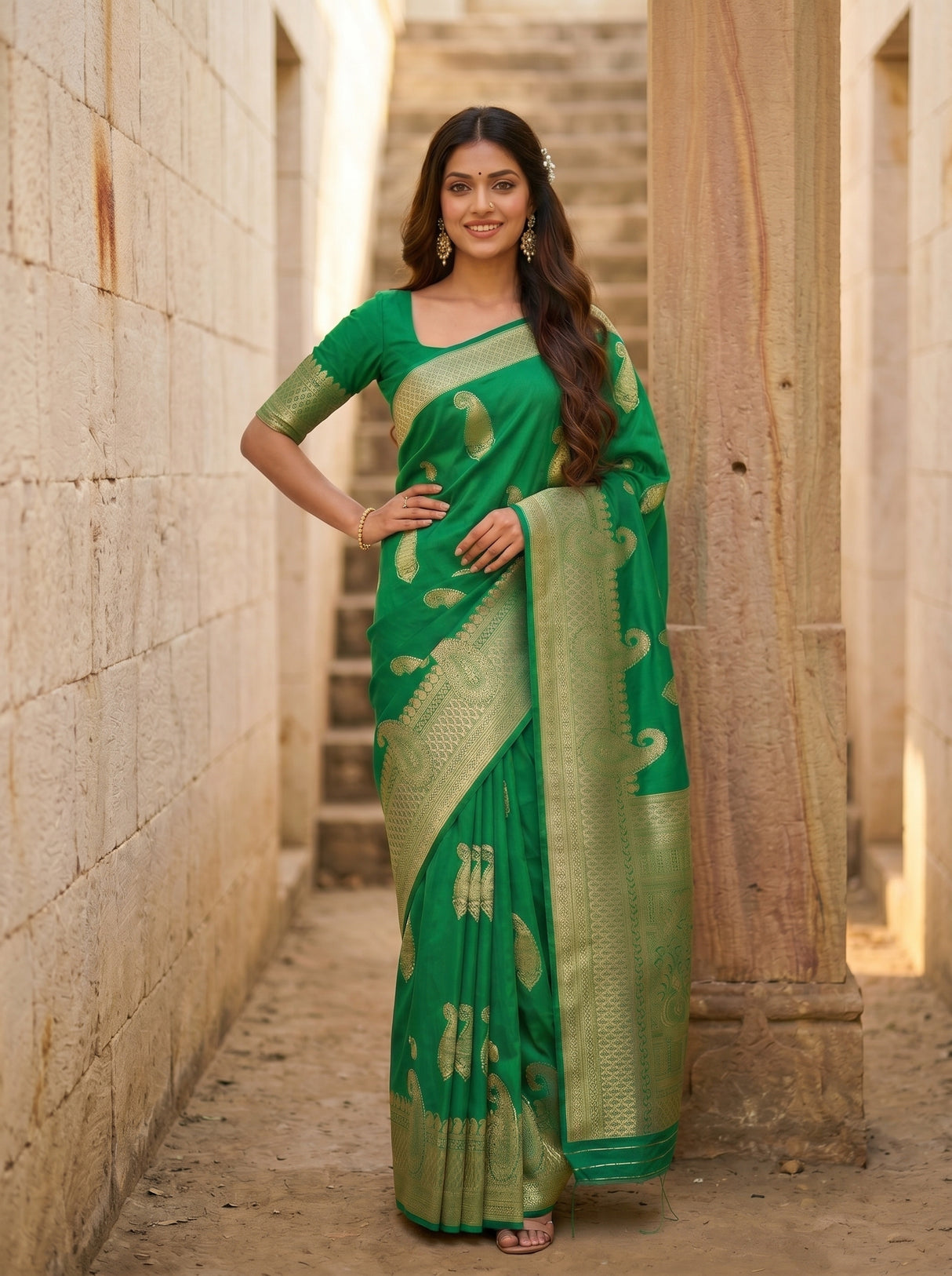 MIMOSA Saree Saree — pose 4 styling detail