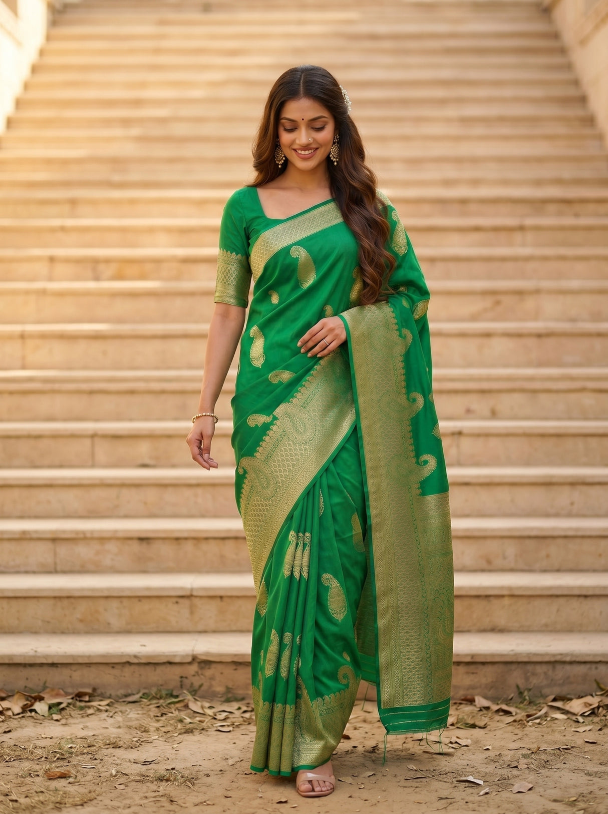 MIMOSA Saree Saree — pose 6 styling detail