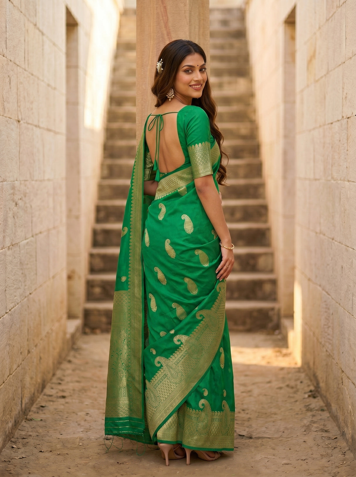 MIMOSA Saree Saree — pose 7 styling detail