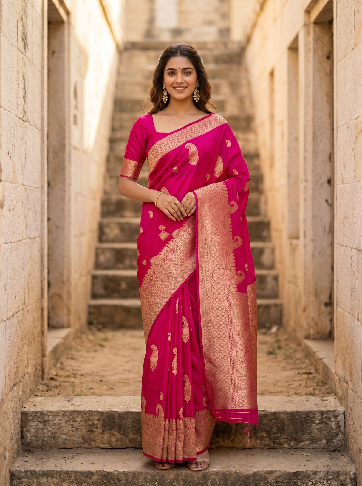 MIMOSA Saree Saree — front view on mannequin
