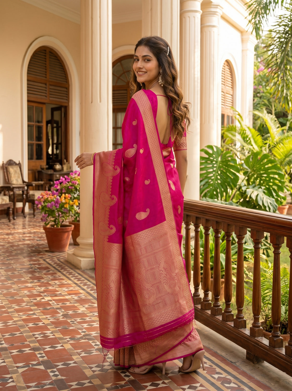 MIMOSA Saree Saree — pose 7 styling detail