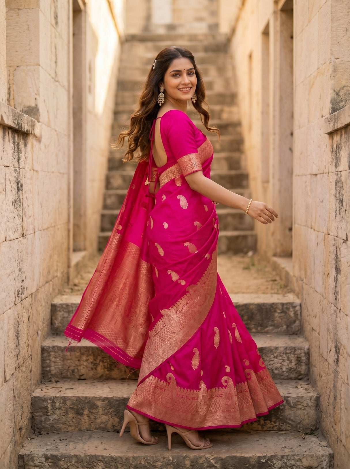 MIMOSA Saree Saree — pose 9 styling detail
