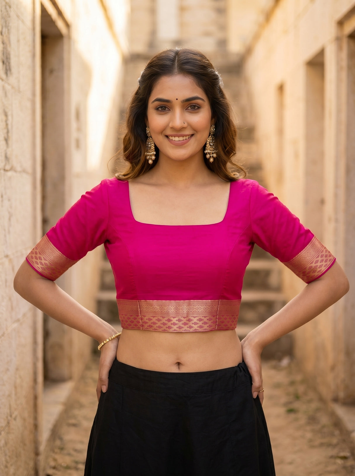 MIMOSA Saree Saree — blouse close-up