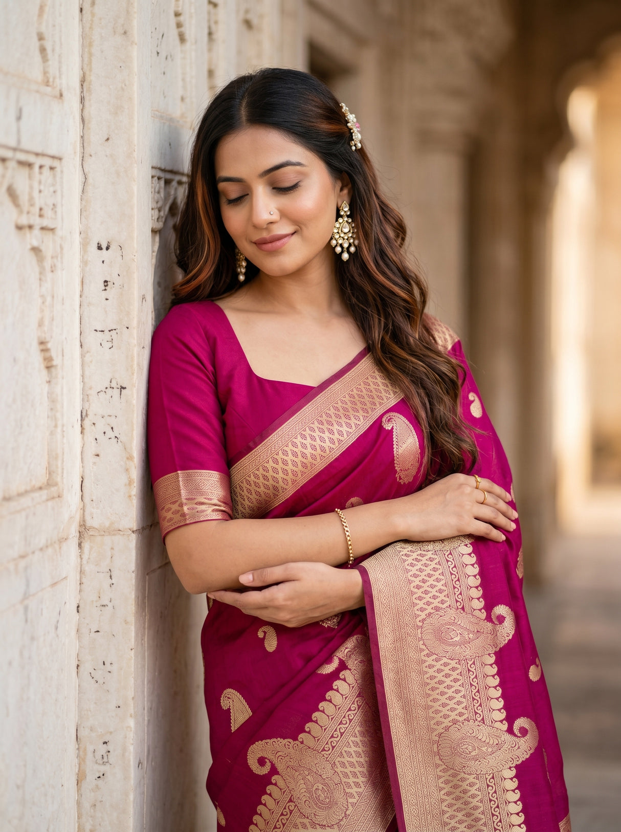 MIMOSA Saree Saree — pose 10 styling detail