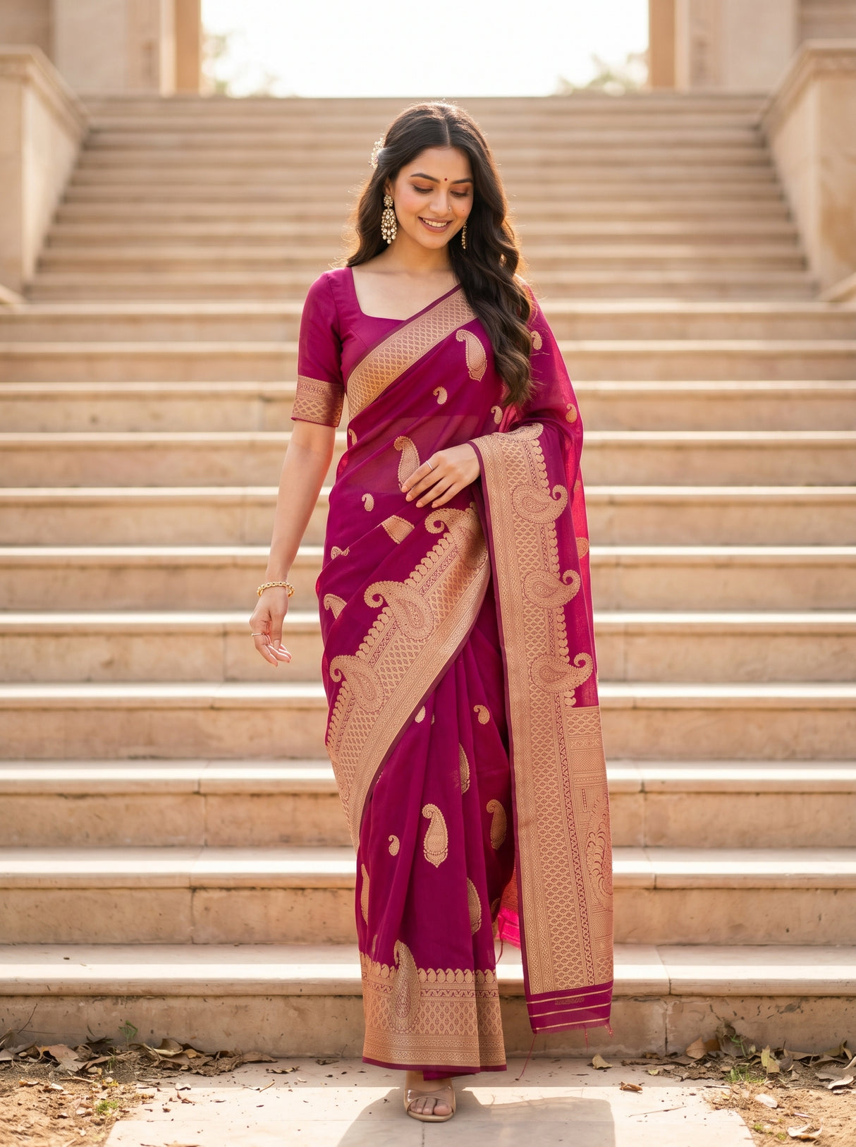 MIMOSA Saree Saree — pose 6 styling detail