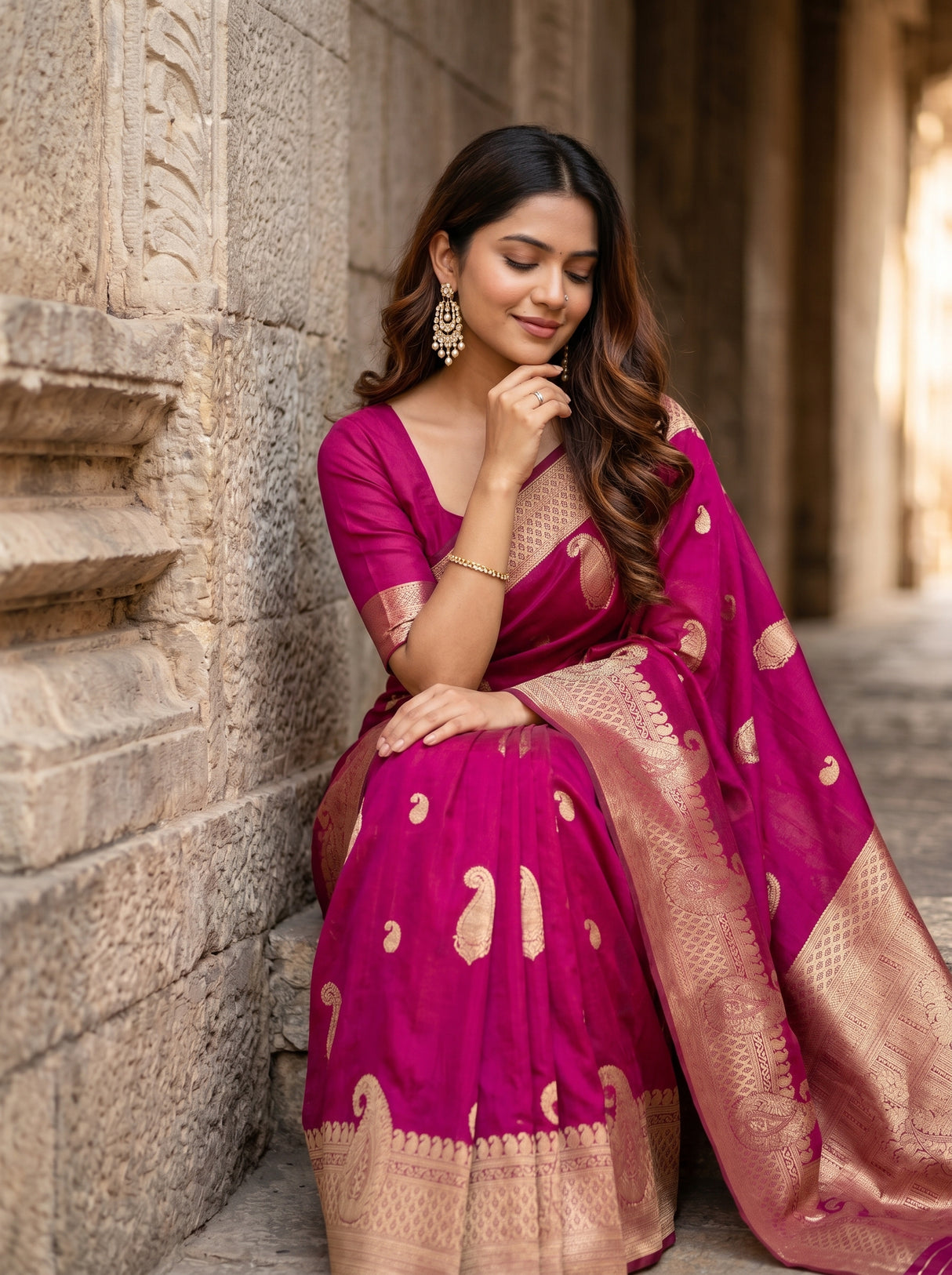 MIMOSA Saree Saree — pose 8 styling detail