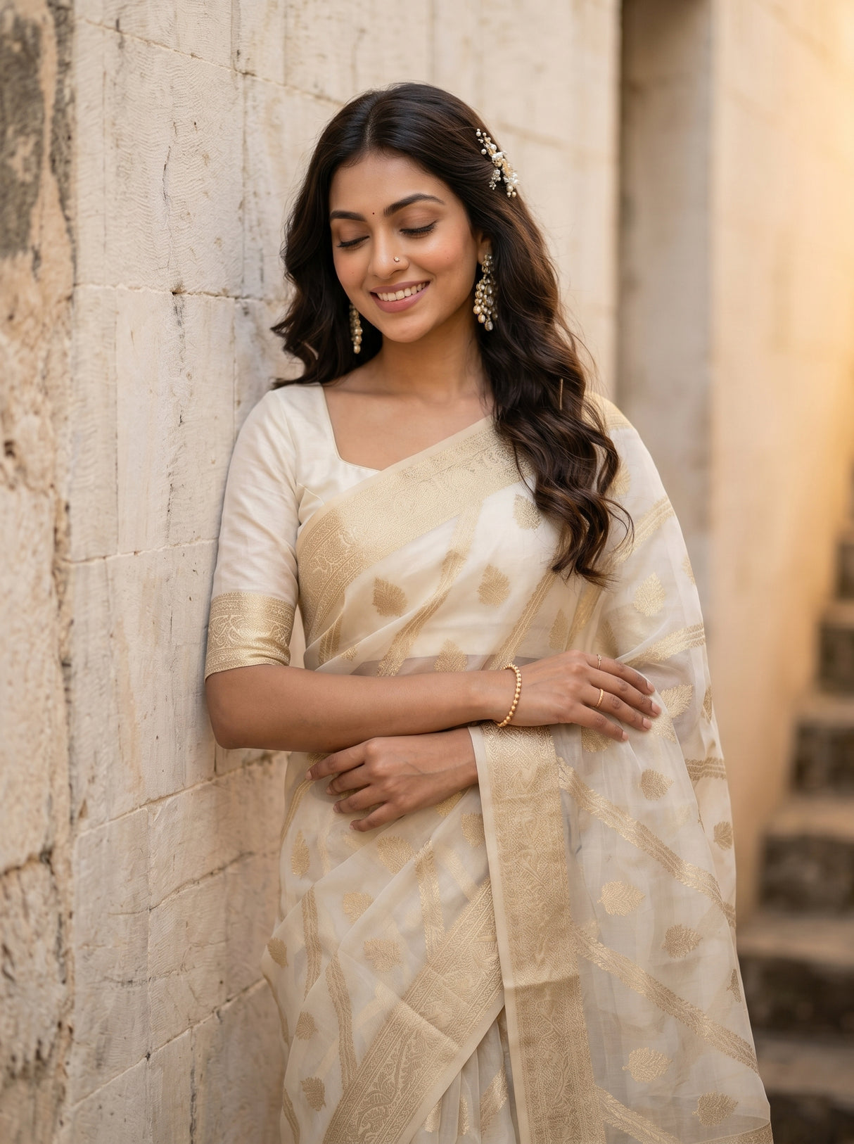 MIMOSA Saree Saree — pose 10 styling detail