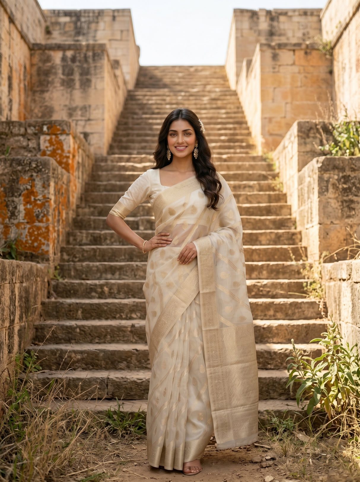 MIMOSA Saree Saree — pose 4 styling detail