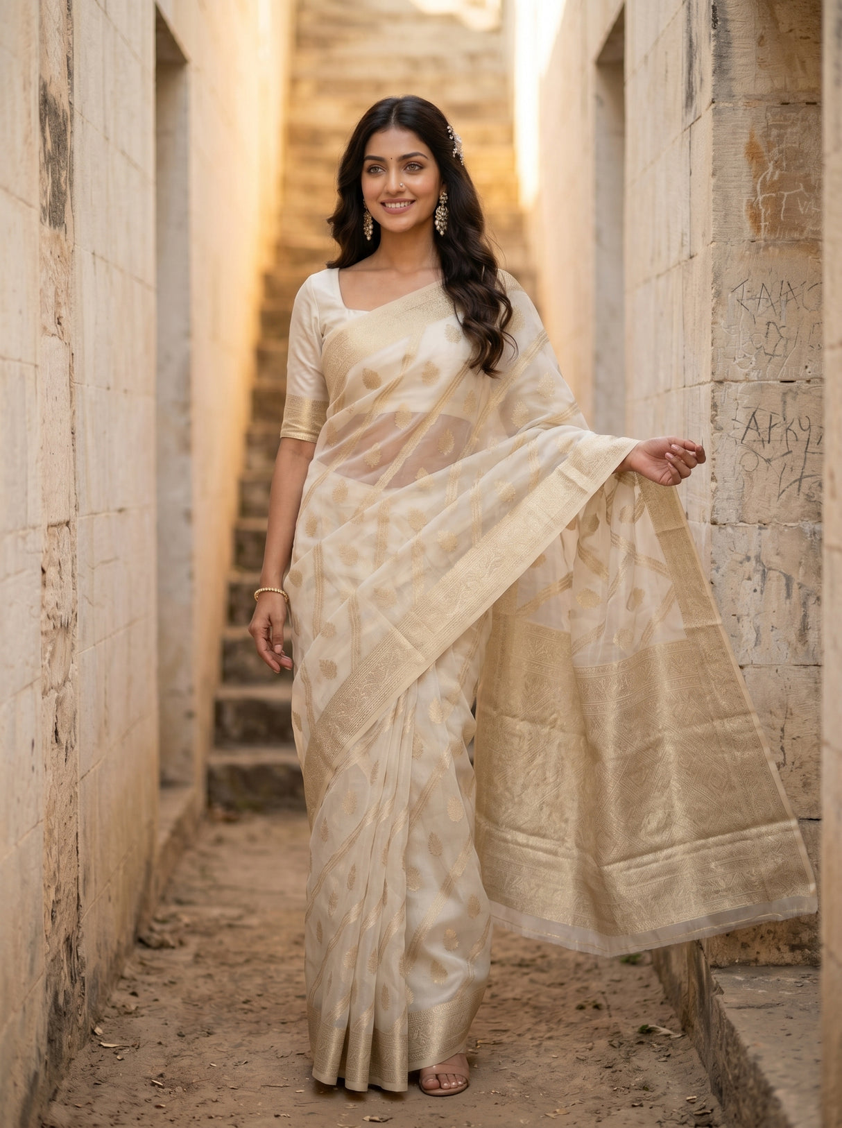 MIMOSA Saree Saree — pose 5 styling detail