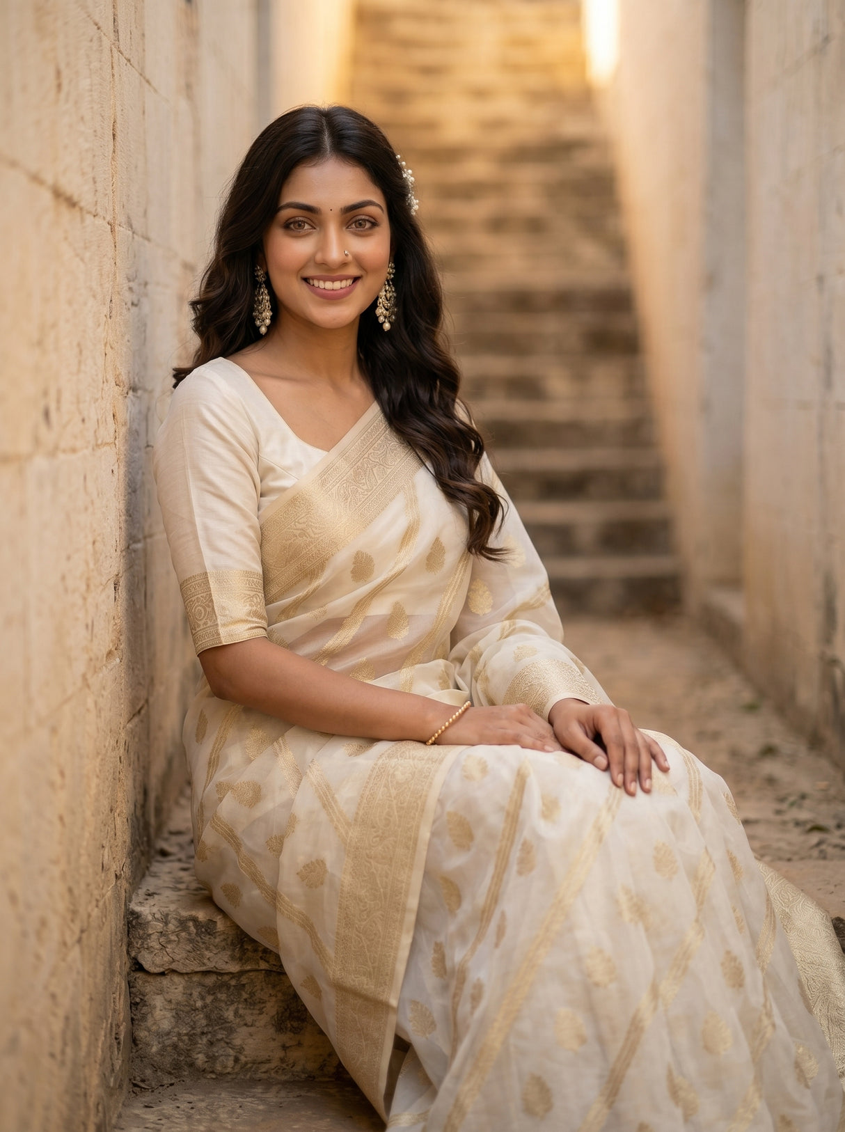 MIMOSA Saree Saree — pose 8 styling detail