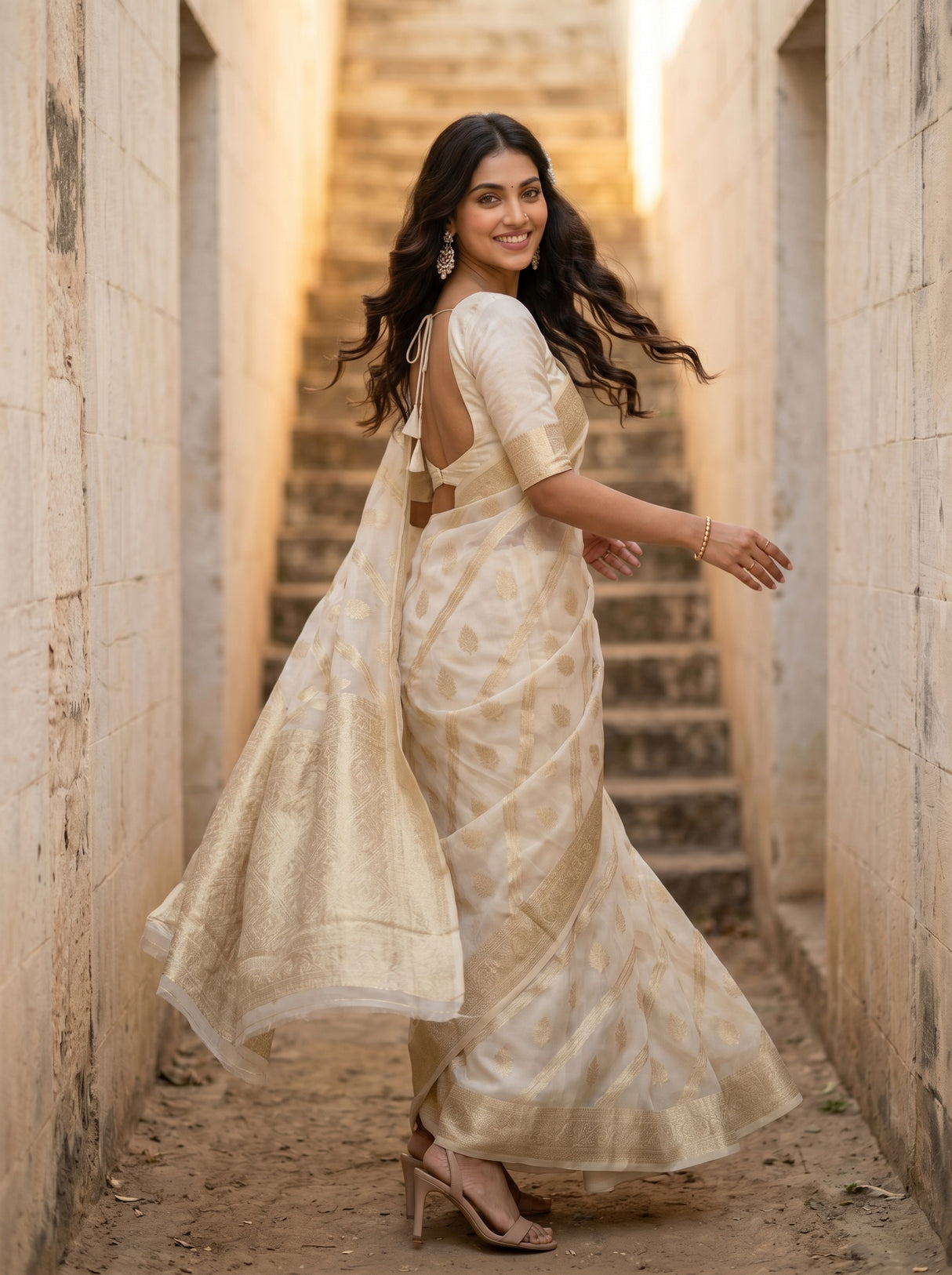MIMOSA Saree Saree — pose 9 styling detail