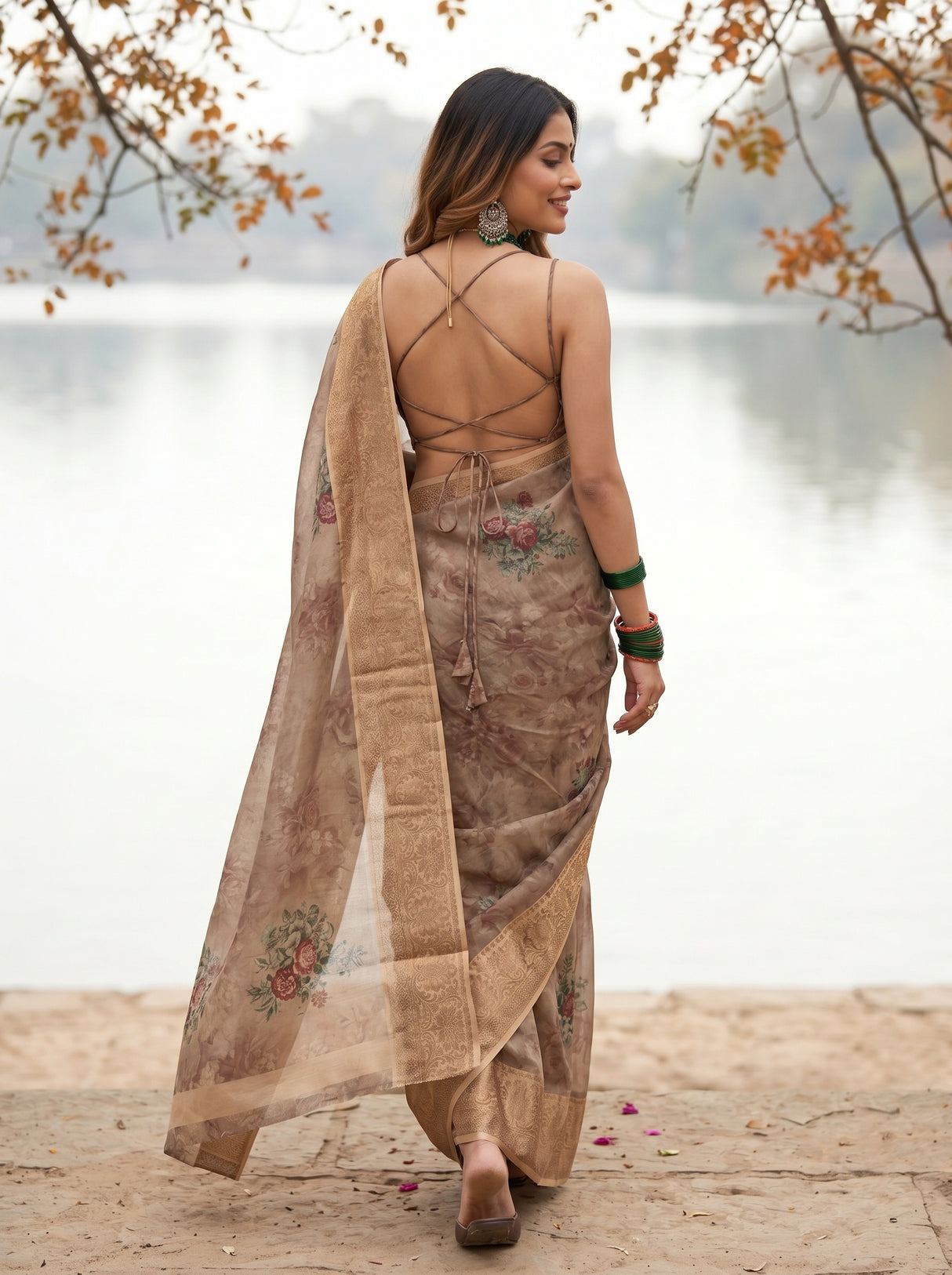 MIMOSA Saree Saree — pose 2 styling detail