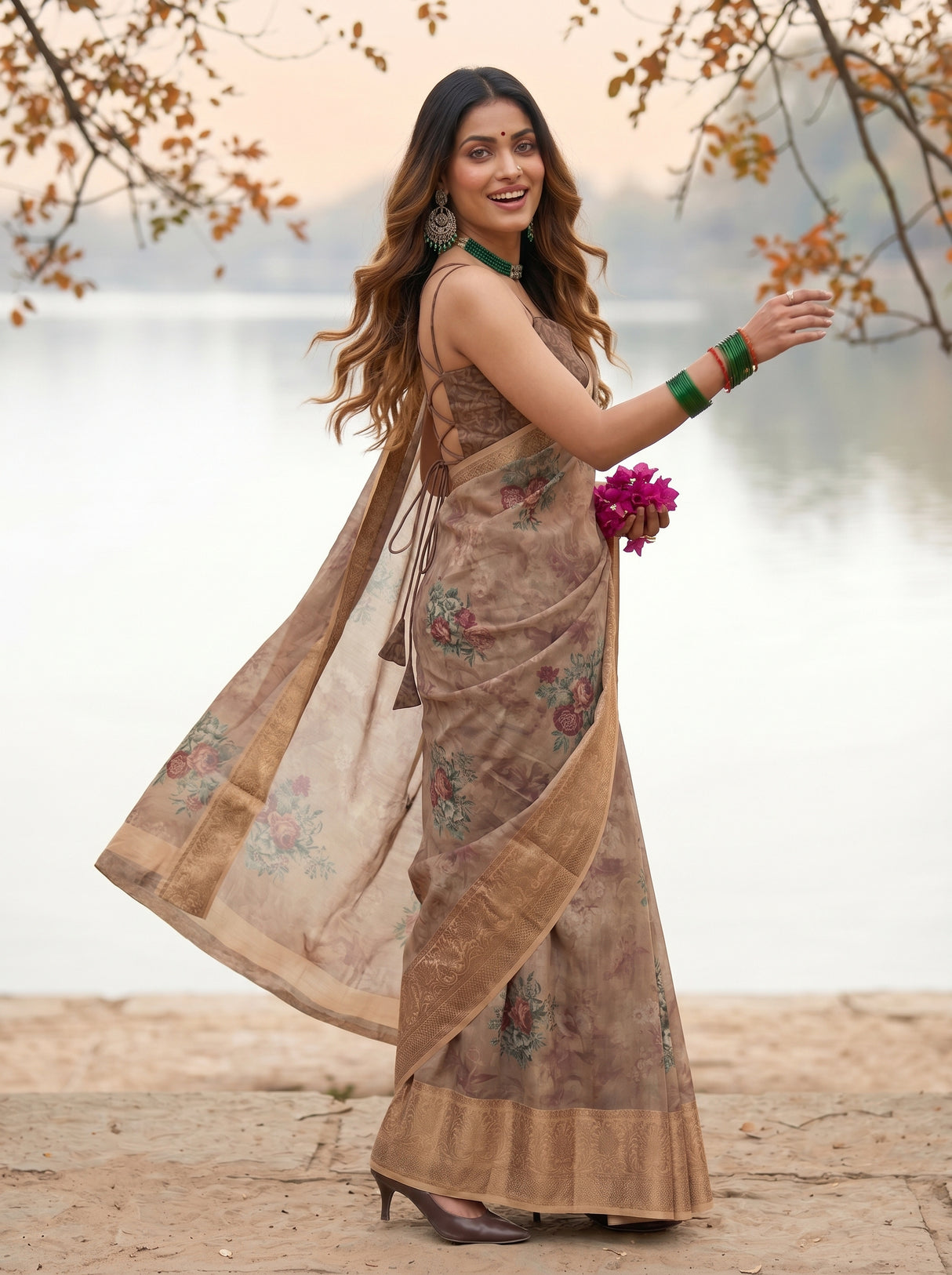 MIMOSA Saree Saree — pose 9 styling detail