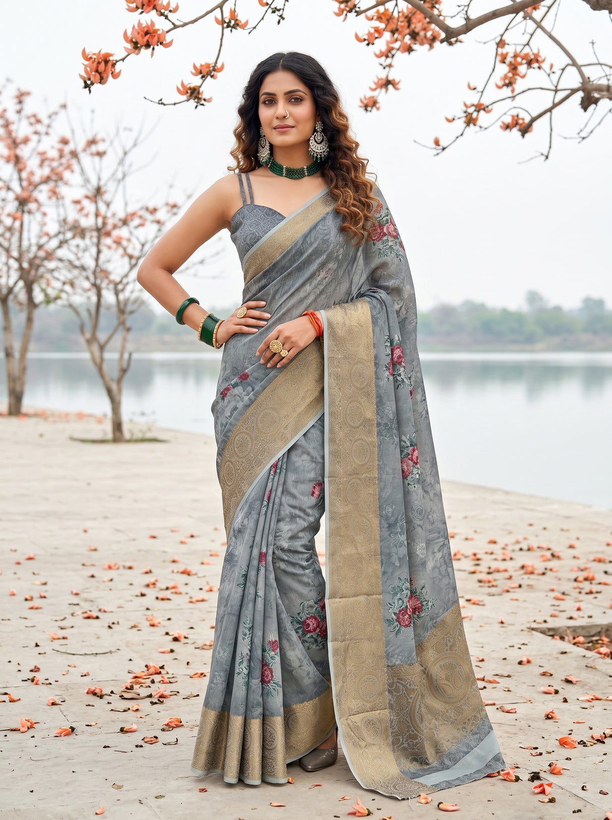 MIMOSA Saree Saree — pose 4 styling detail