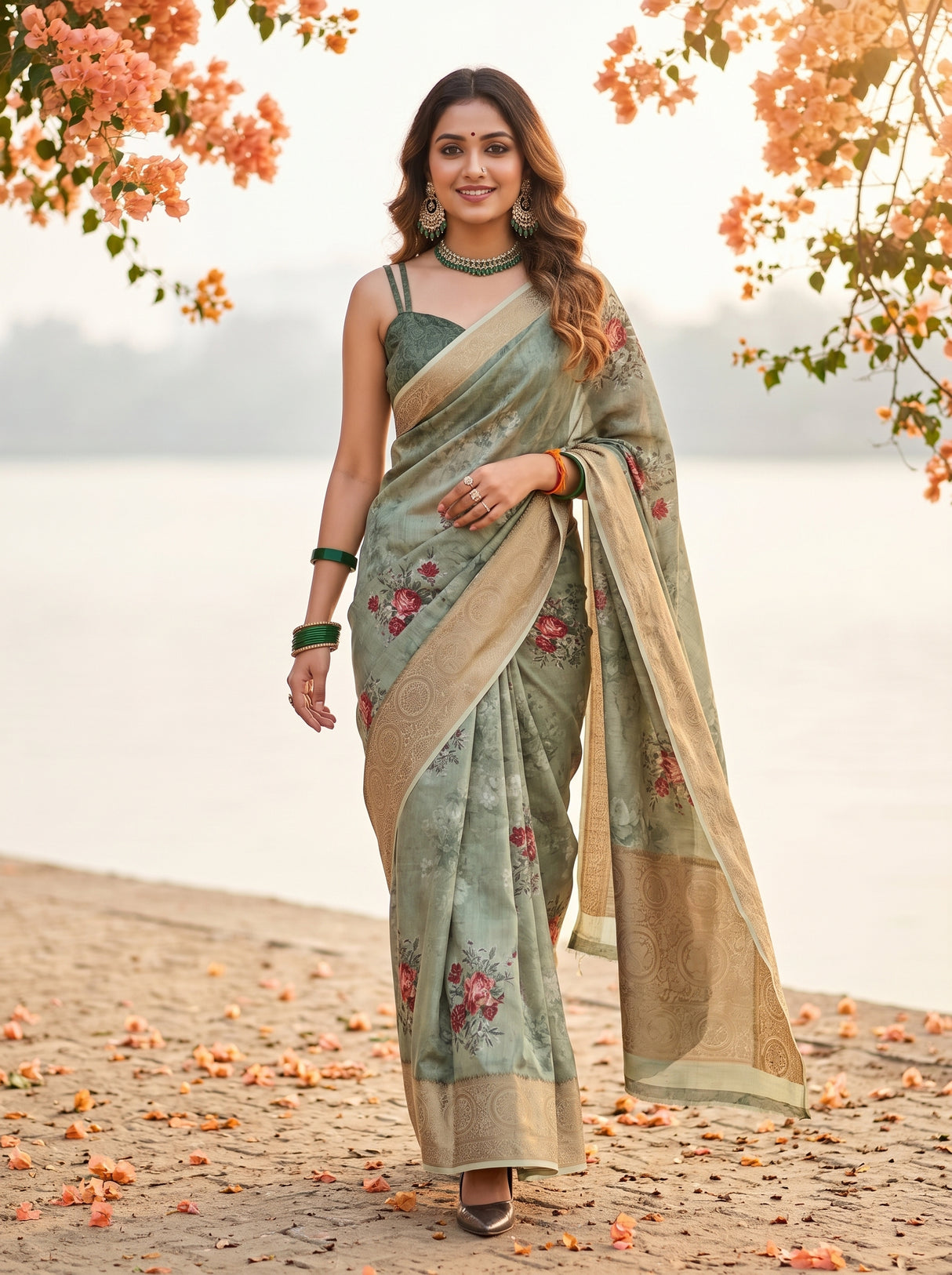 MIMOSA Saree Saree — pose 6 styling detail