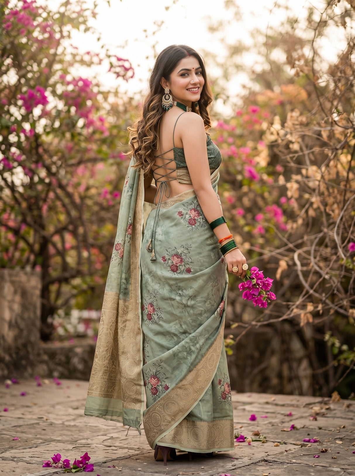 MIMOSA Saree Saree — pose 7 styling detail