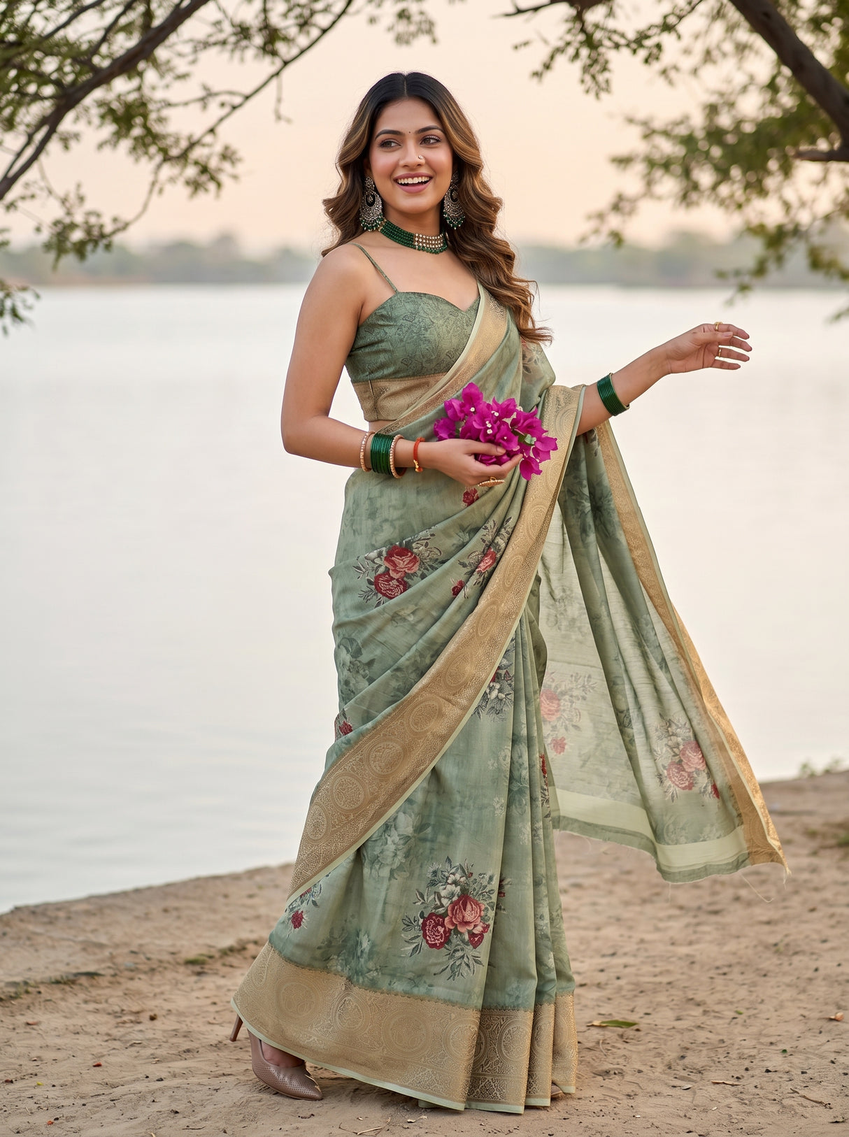 MIMOSA Saree Saree — pose 9 styling detail