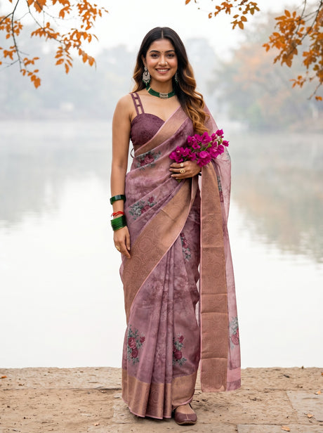 MIMOSA Saree Saree — front view on mannequin