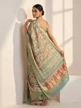 MIMOSA Ananda Kalamkari Saree — pose 7 styling detail