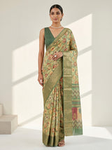 Pista Art Silk Saree