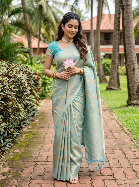 MIMOSA Saree Saree — front view on mannequin