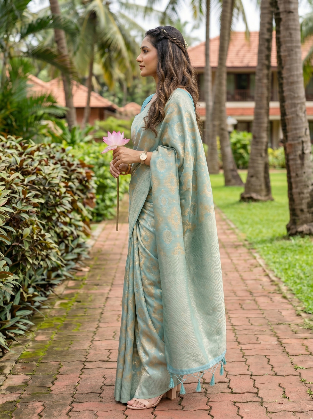 MIMOSA Saree Saree — pose 3 styling detail