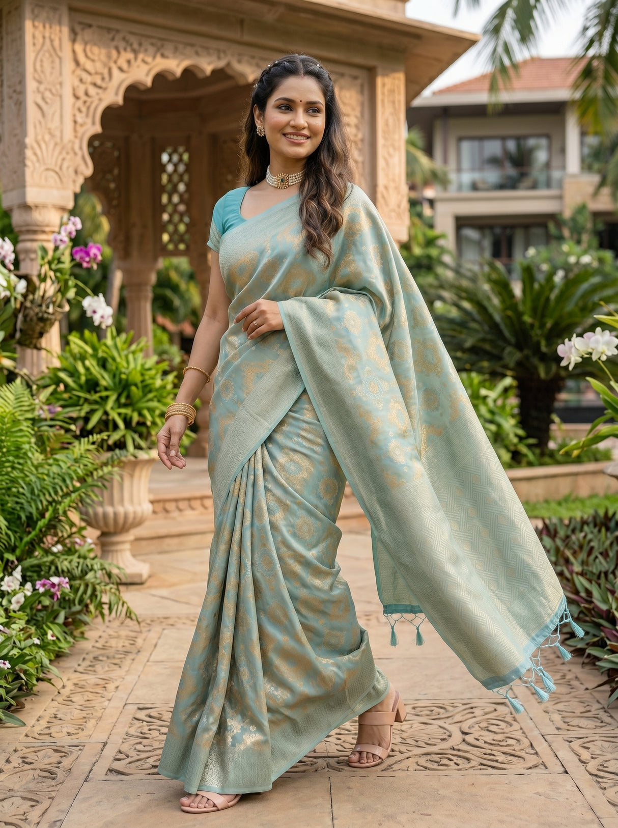 MIMOSA Saree Saree — pose 6 styling detail