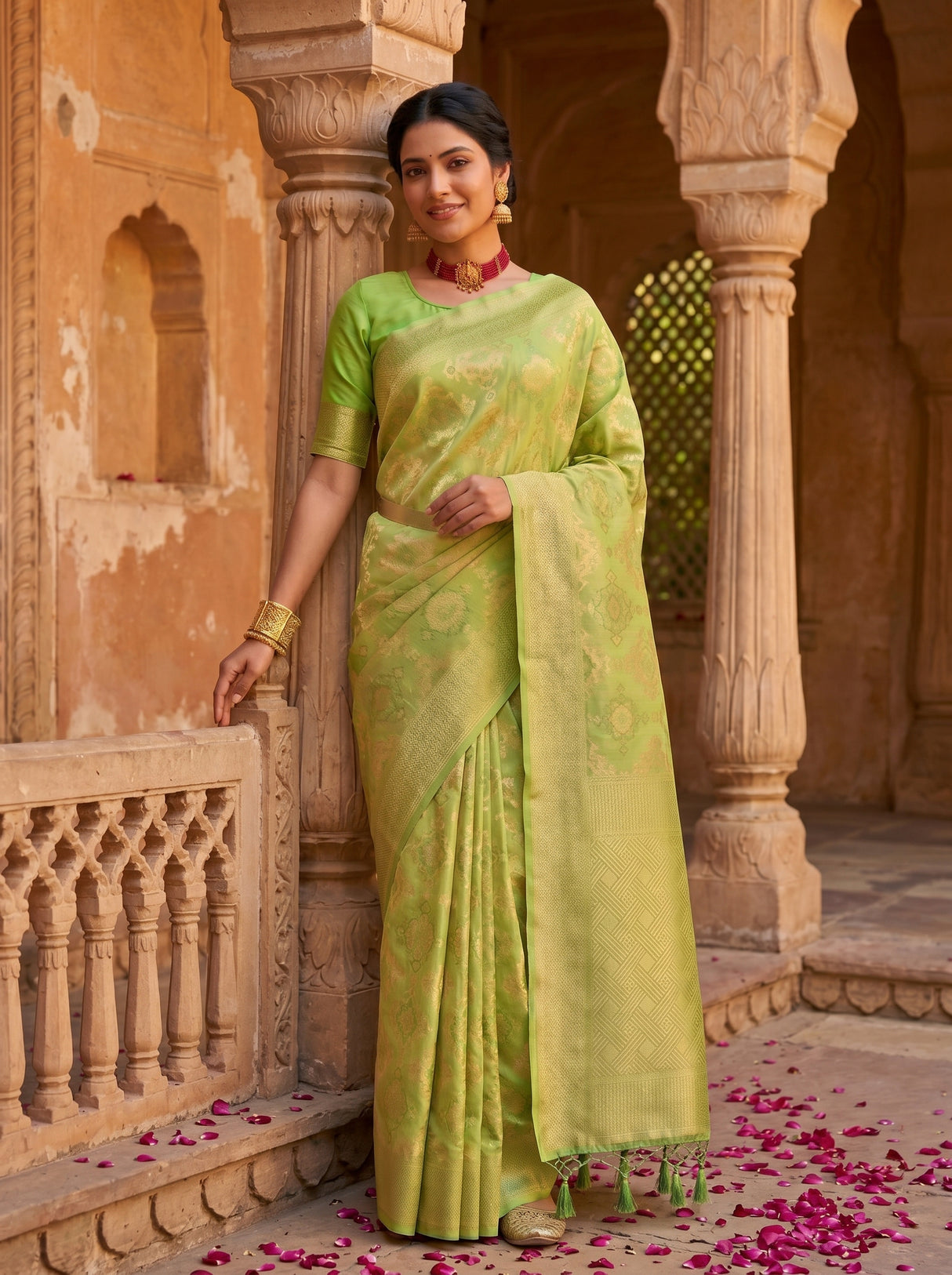 MIMOSA Saree Saree — pose 10 styling detail