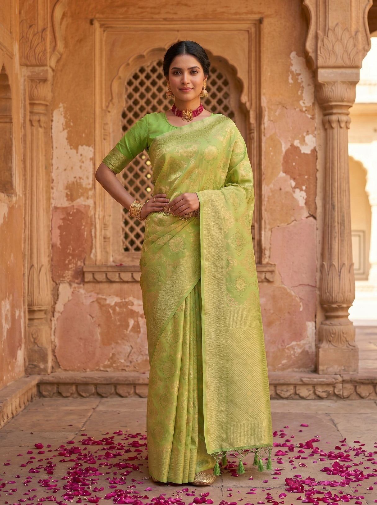 MIMOSA Saree Saree — pose 4 styling detail